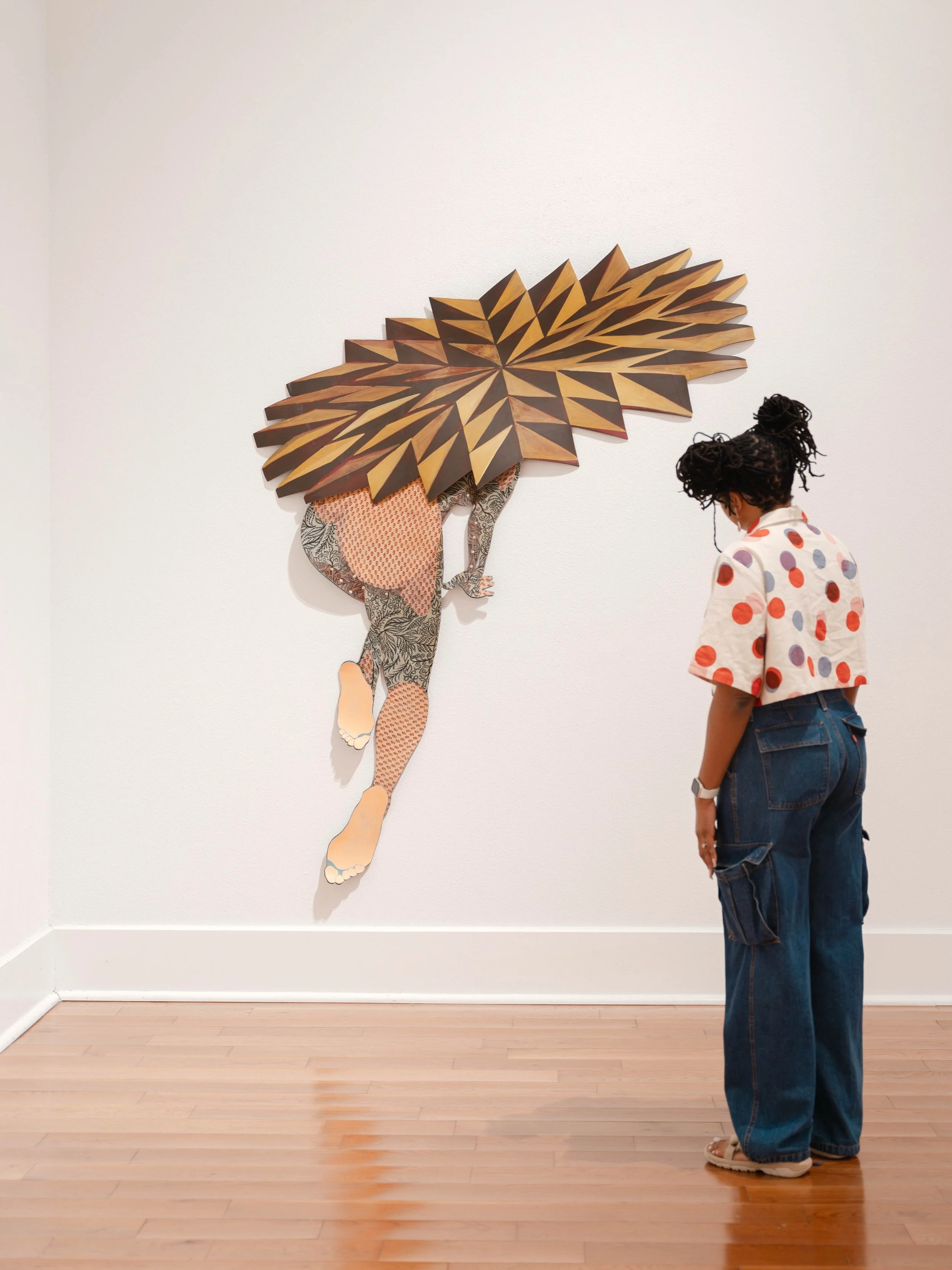 It&rsquo;s our honor to bring artists from across the Gulf Coast into our island&rsquo;s community. 

We spent time with Houston based artist, @prajgariah, at April&rsquo;s ArtWalk Opening Reception of her site-built exhibition, &ldquo;about time&rdq
