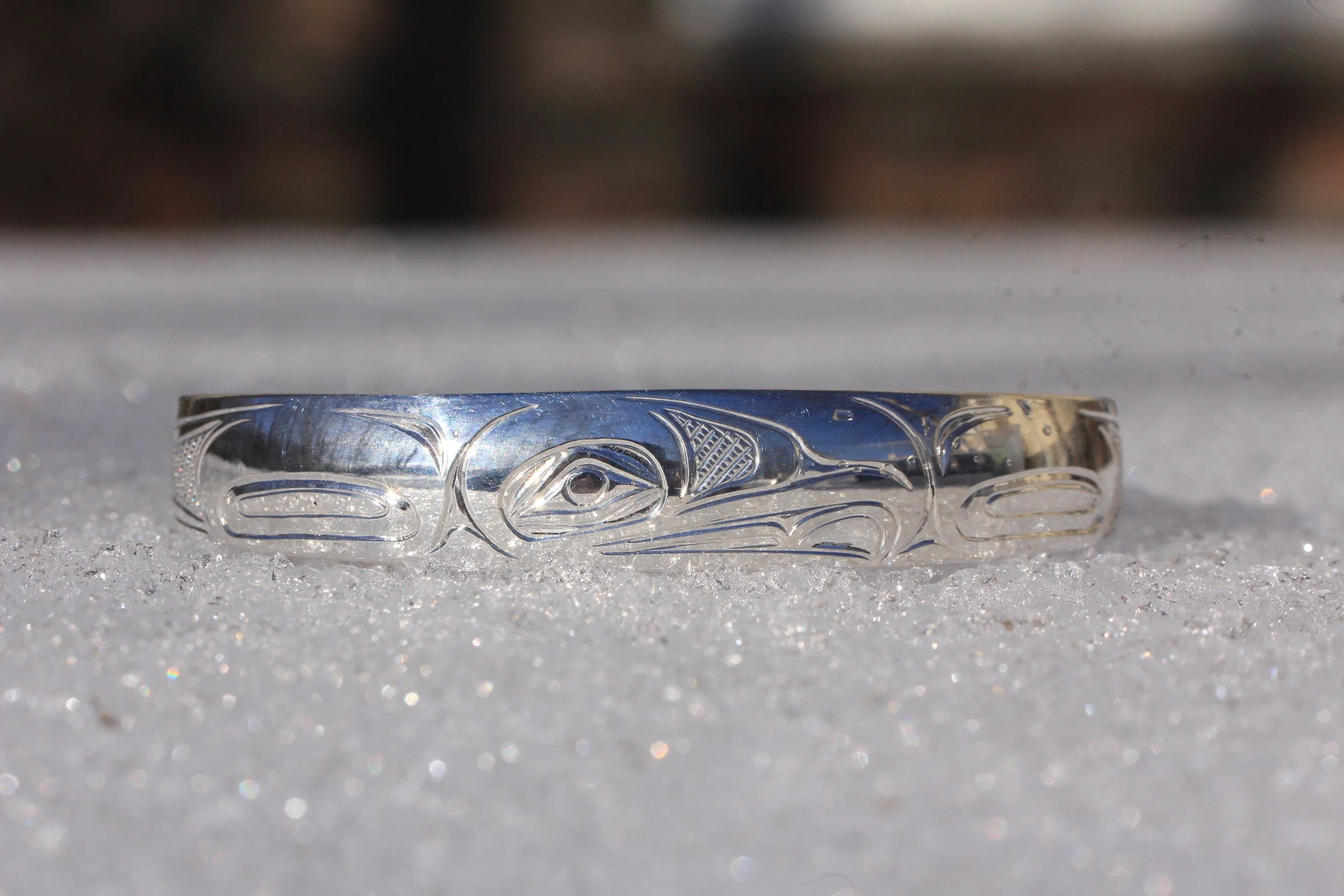 1/2" Silver Eagle Bracelet