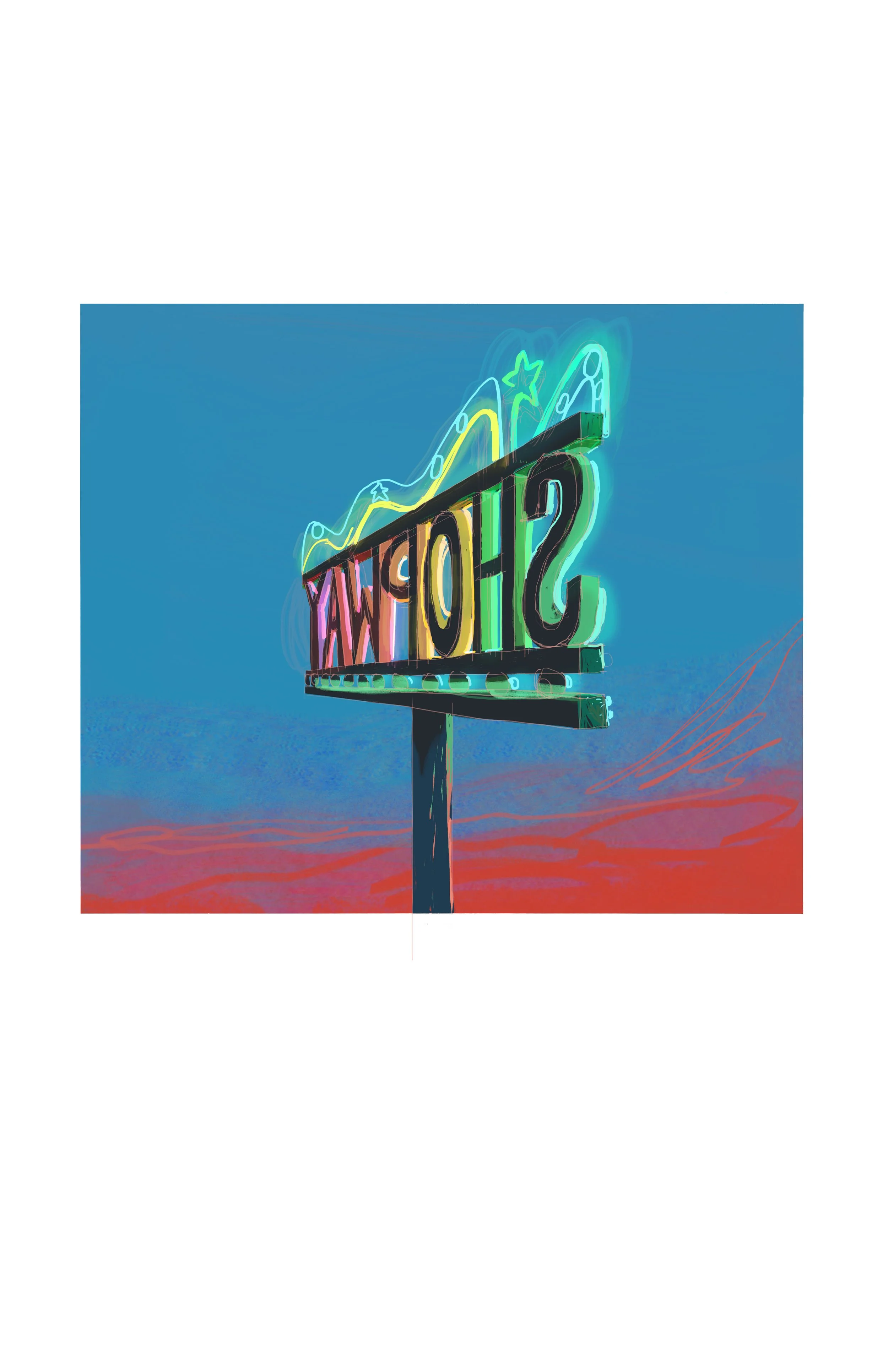  Some arts I made for the pitch bible for the project Shopway by Dominic Bisignano. 