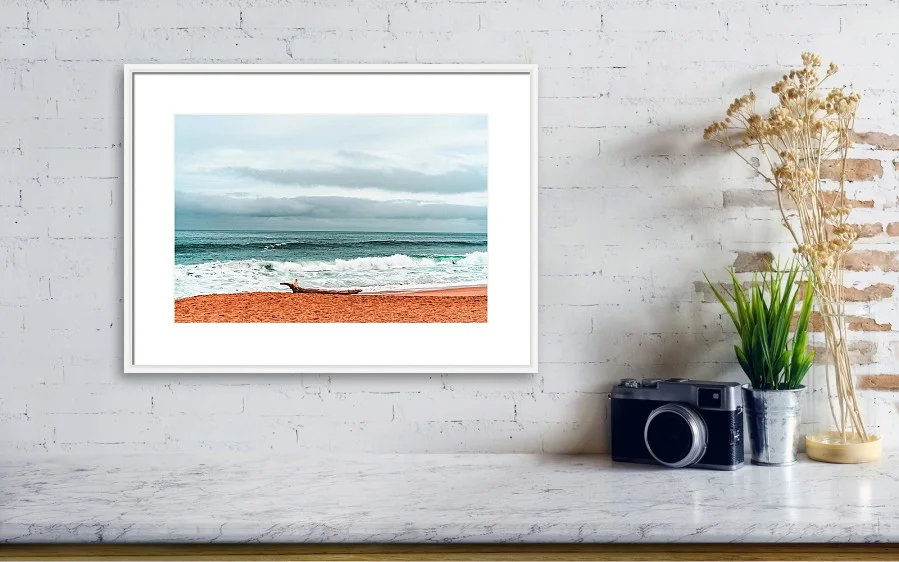 Moody beach - 16 x 8 white frame.jpg