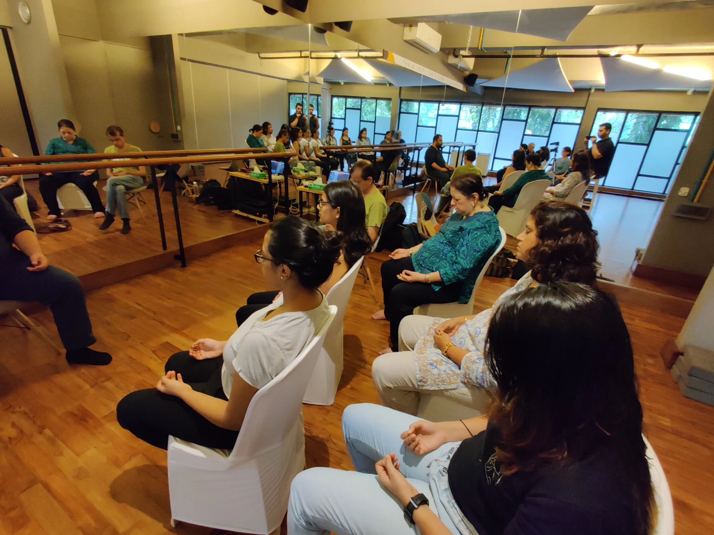 Participants at our last Meditation Meetup, Studio23