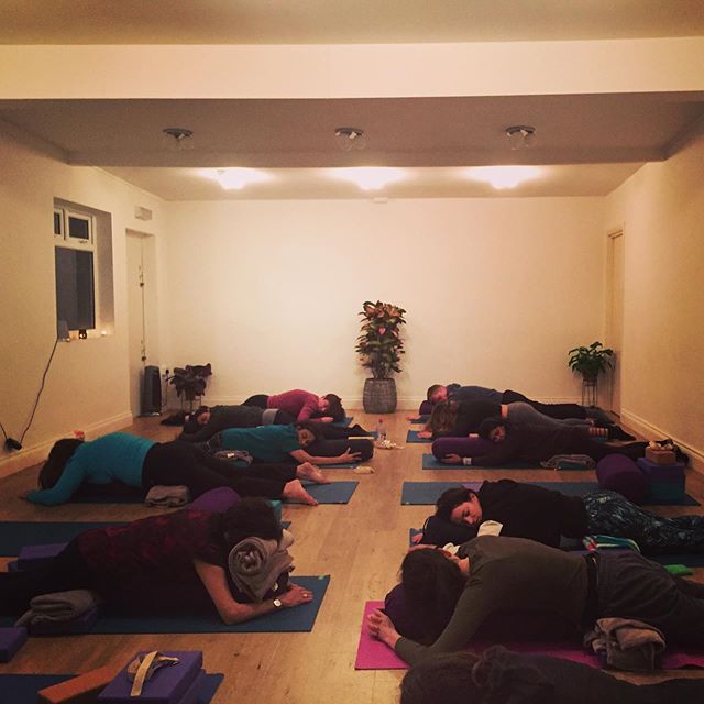 Anddddd relax. A beautiful afternoon Restorative practice in aid of the wonderful @ealingsoupkitchen. Raised over &pound;130! Thank you all so much for your generosity and for joining us, it was a genuine pleasure to share this practice with you. Tha