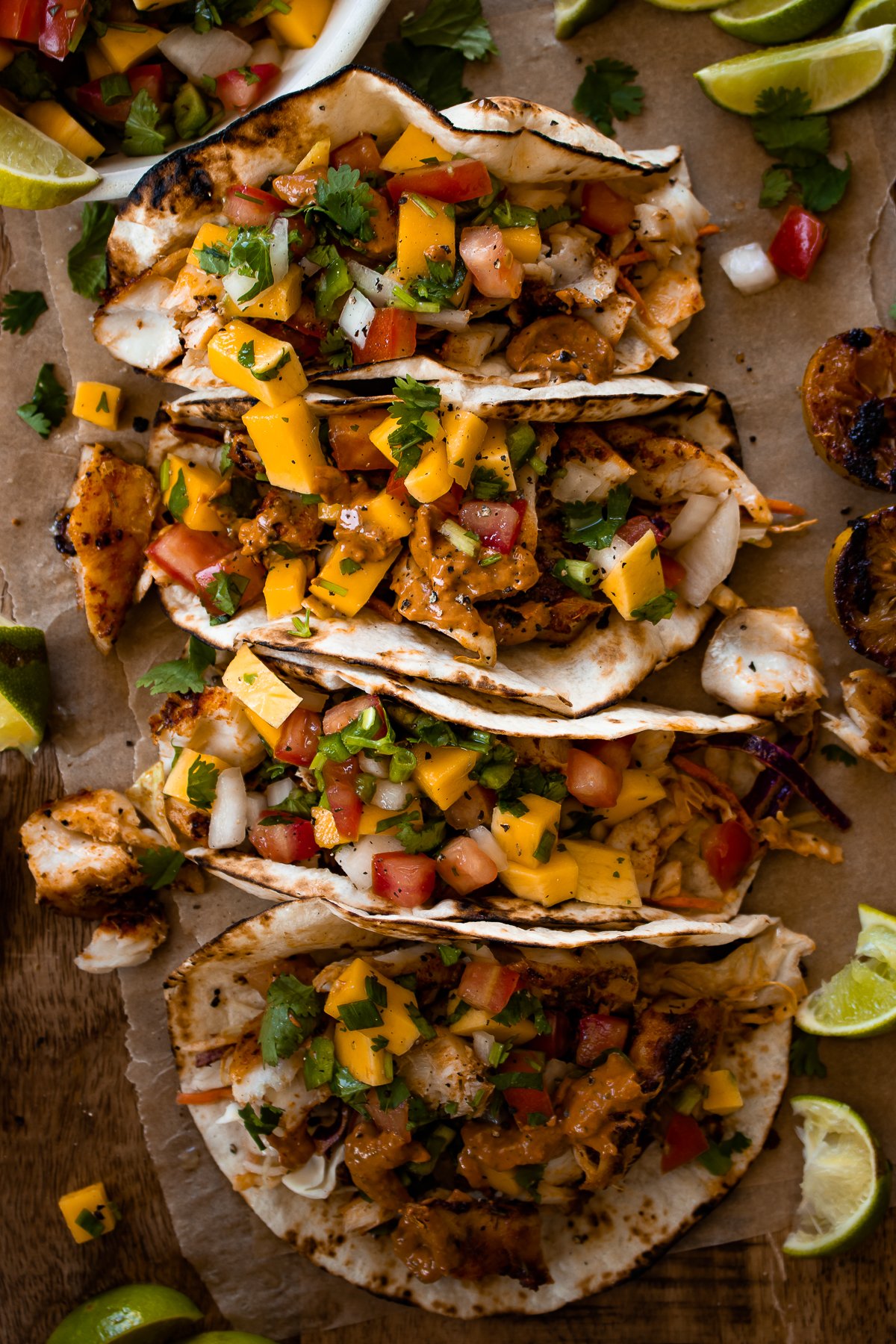 Caribbean Fish Tacos with Mango Salsa — Inspired With A Twist