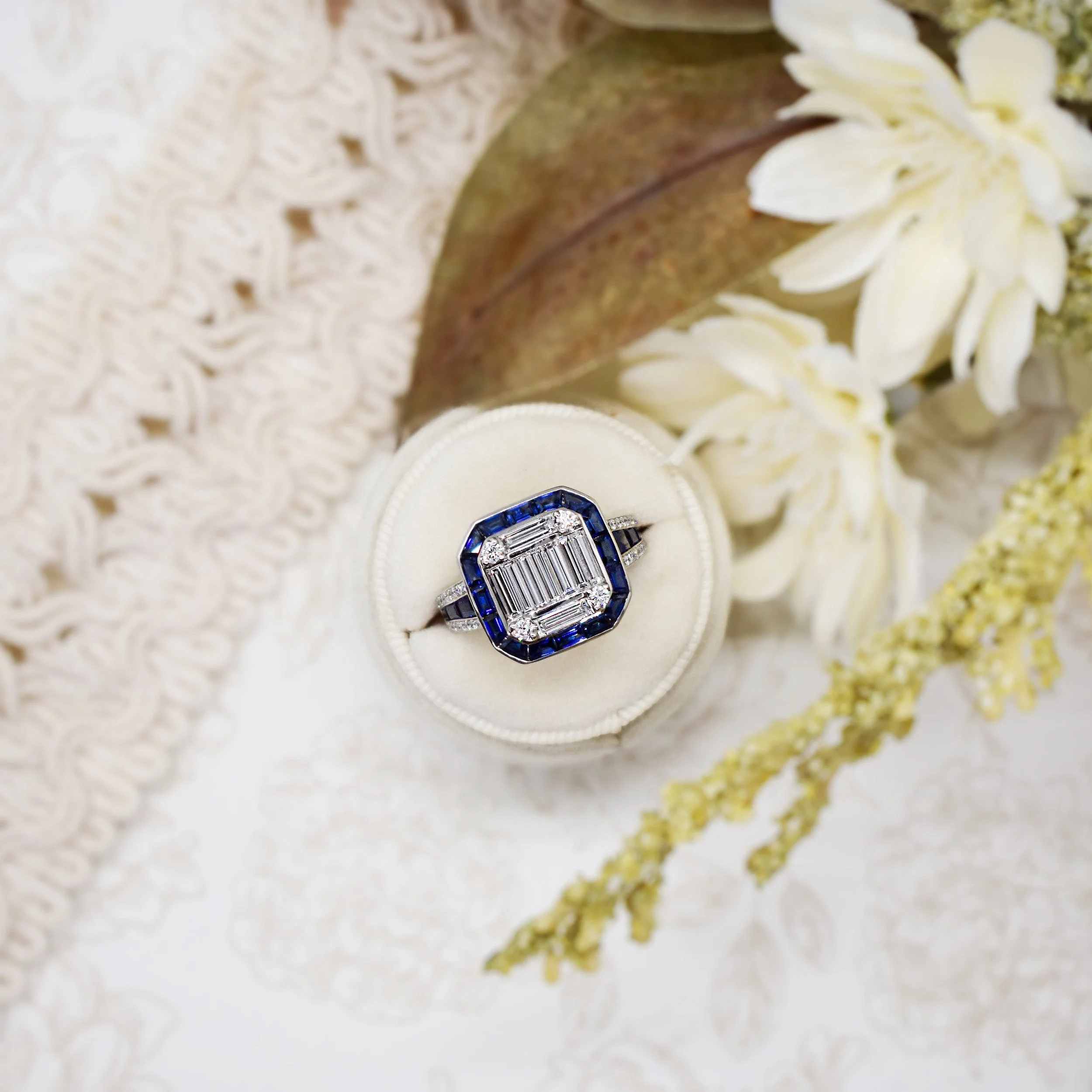 Sapphire & Diamond Ring