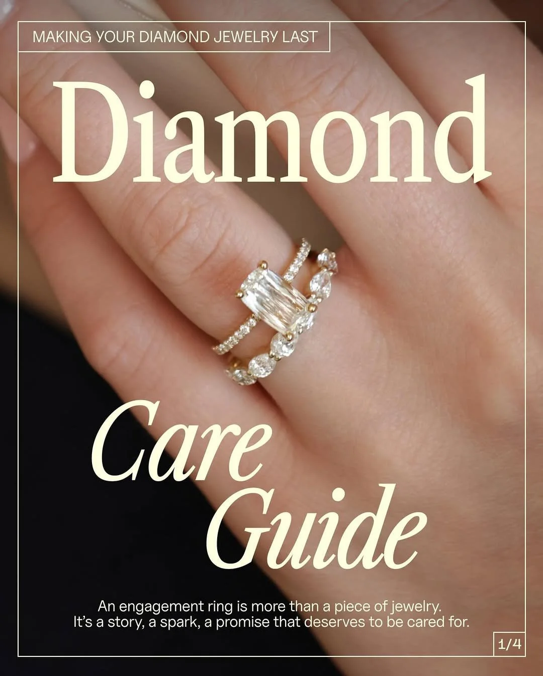 Diamonds are incredibly durable, but your diamond jewelry needs care so it lasts through generations. Here&rsquo;s your quick guide to keep it sparkling day after day ✨ 💍