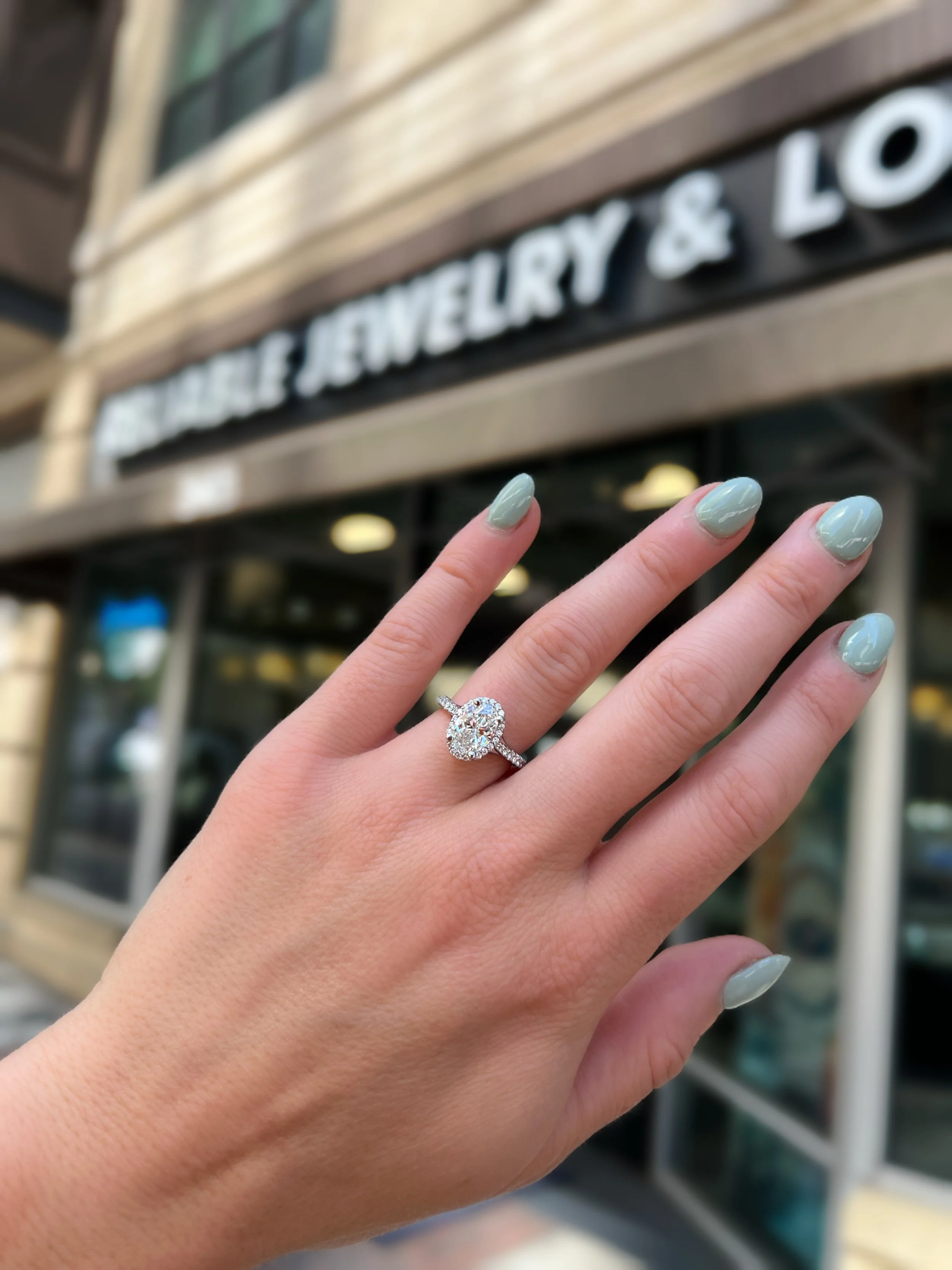 Oval Diamond Engagement Ring