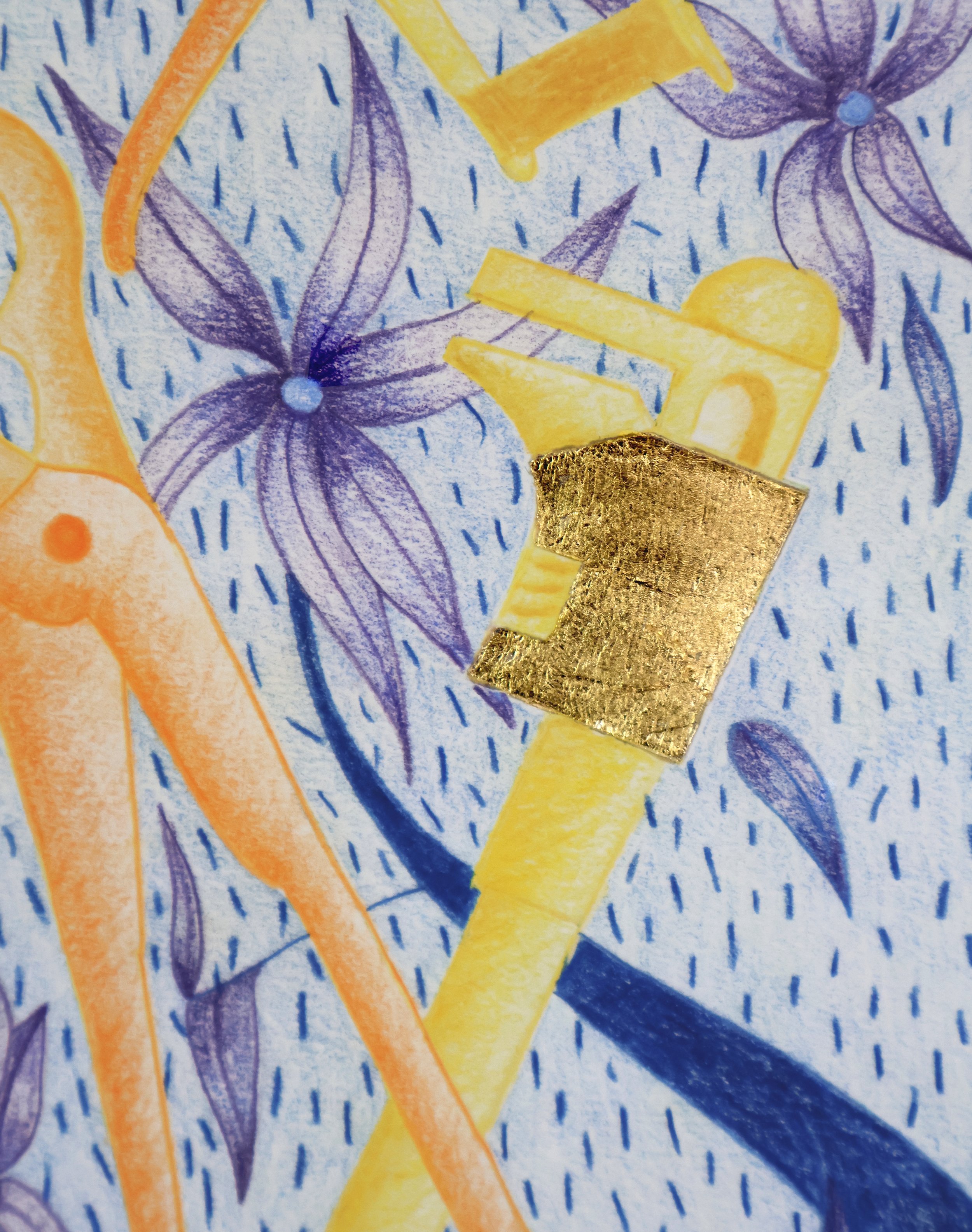 Rust and Bloom (Detail), 2025
