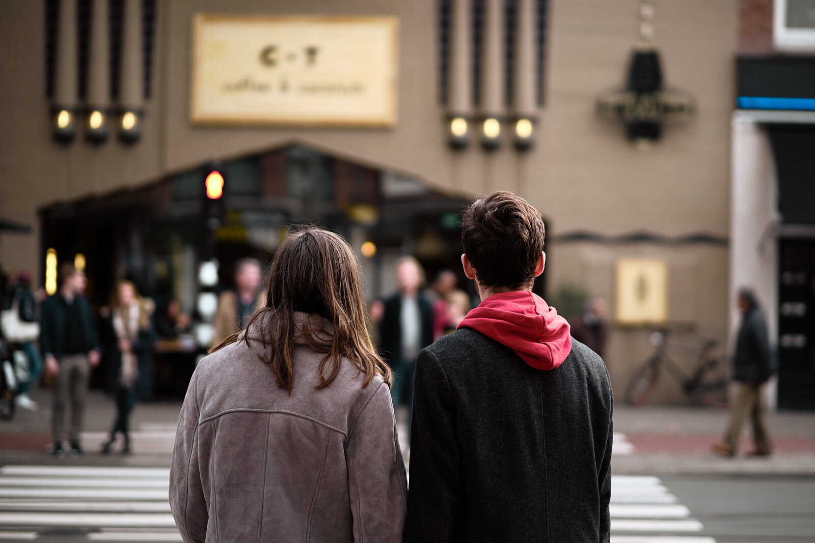 Couple in De Pijp, Amsterdam, Netherlands