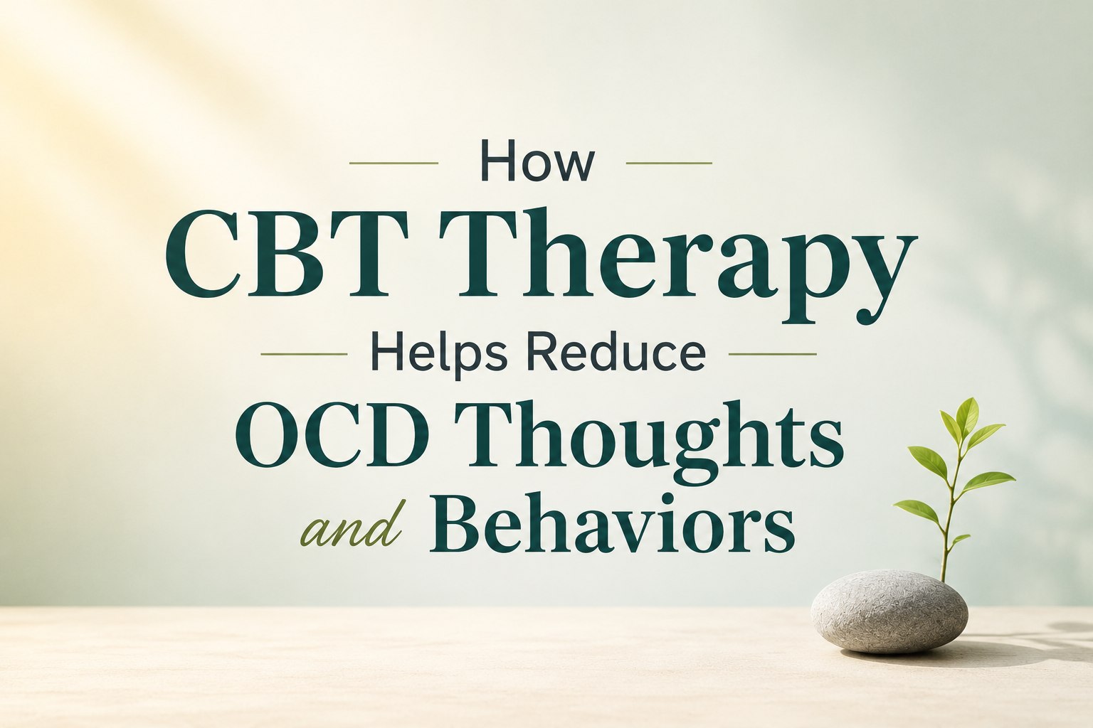 How CBT Therapy Helps Reduce OCD Thoughts and Behaviors