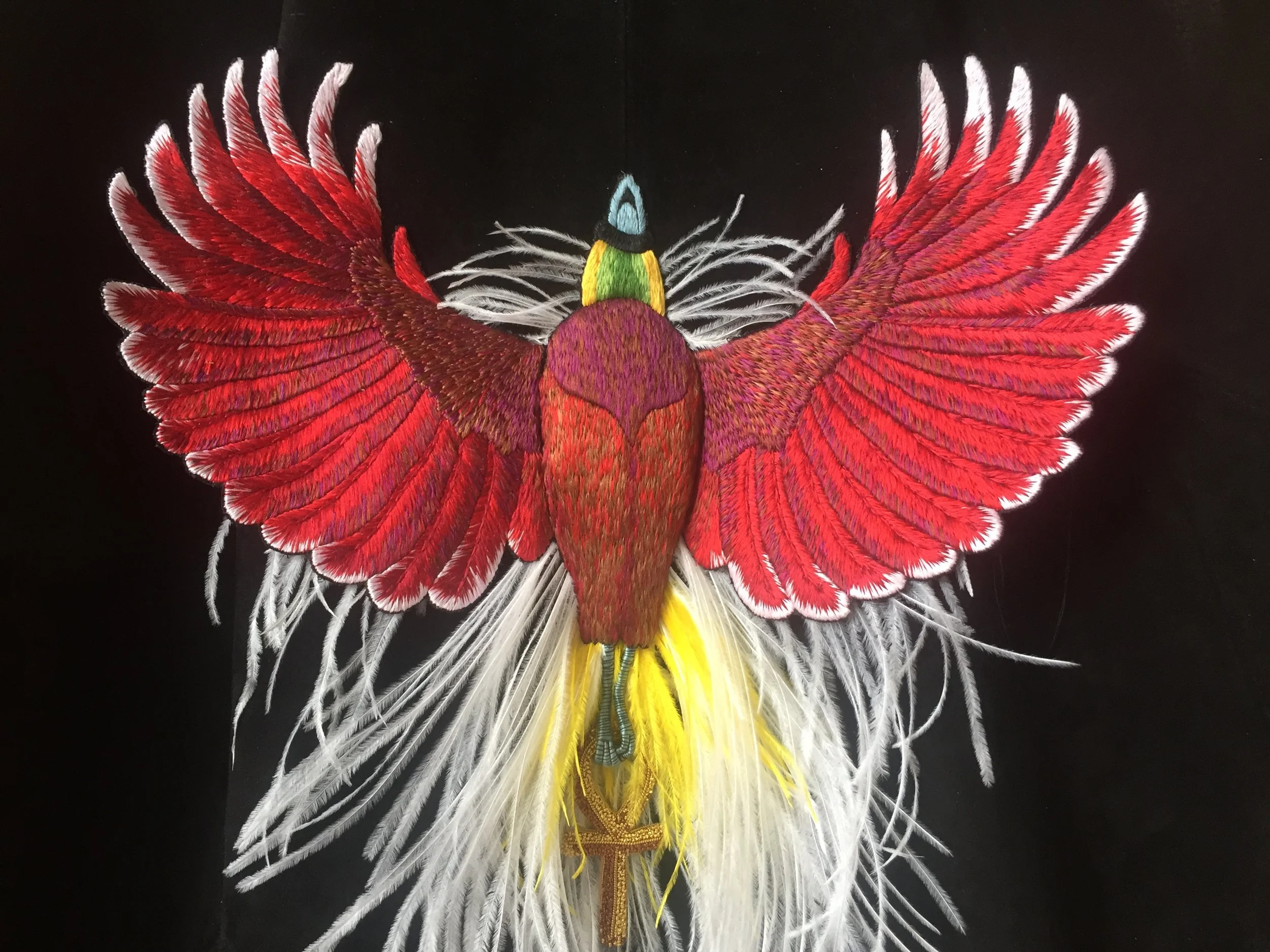 Paradise Resurrected - hand embroidered bomber jacket 2017