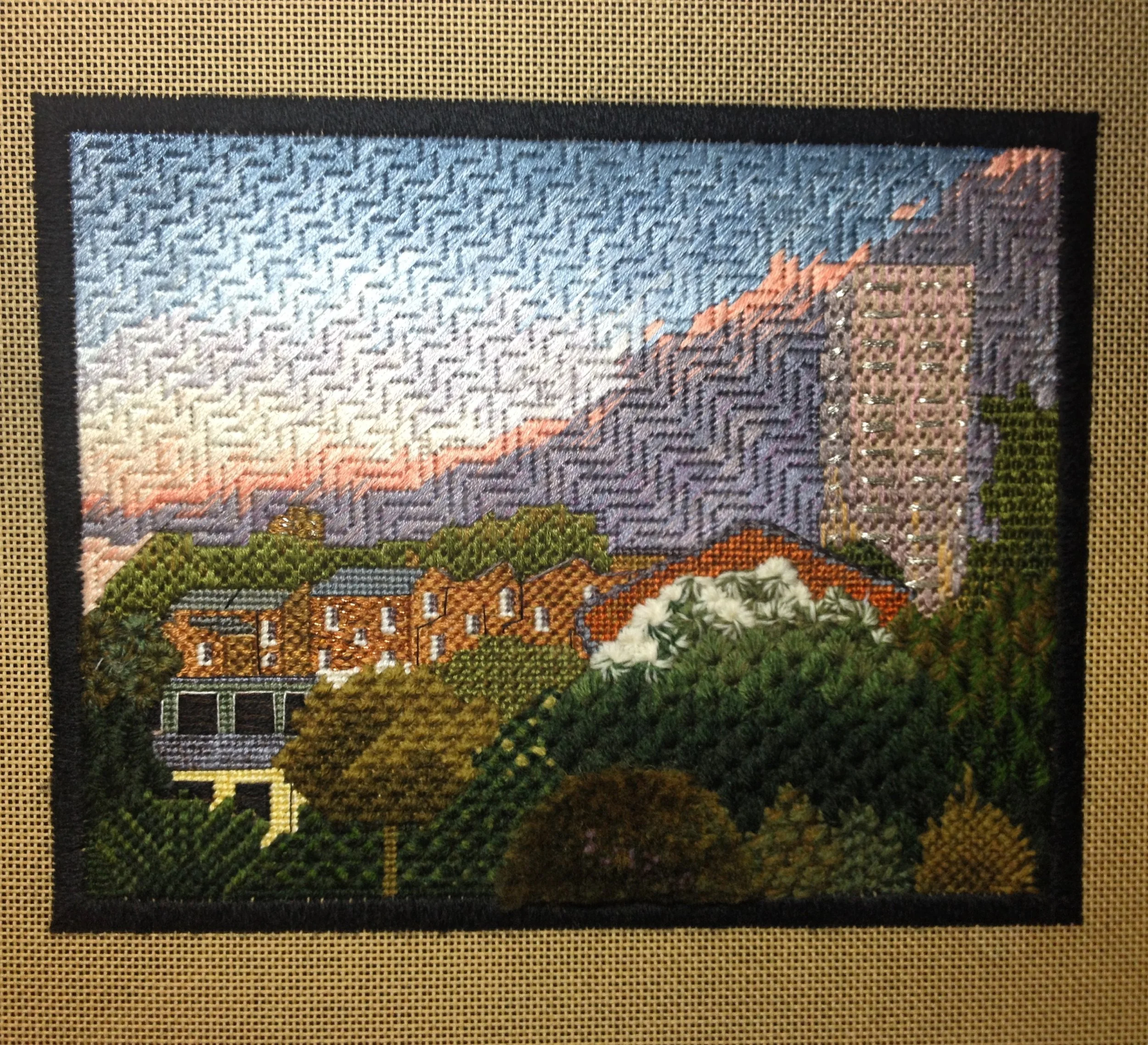 Canvas Stitches  - 'Stockwell through the Window' 2014