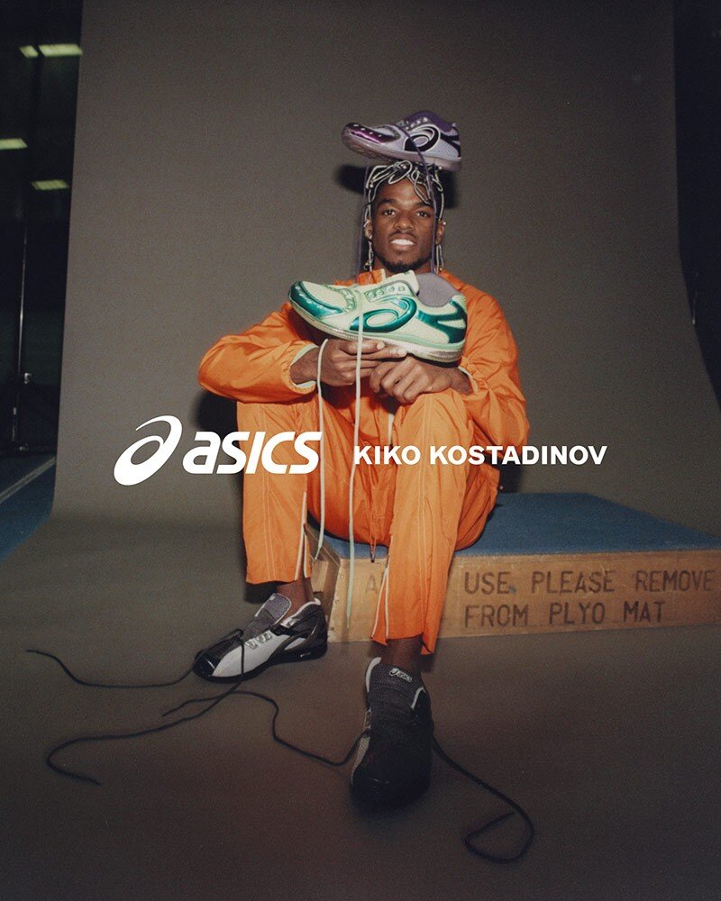  Kiko Kostadinov x ASICS GEL-Sokat Infinity Campaign. Photography by Frank Lebon. Source:  HS  
