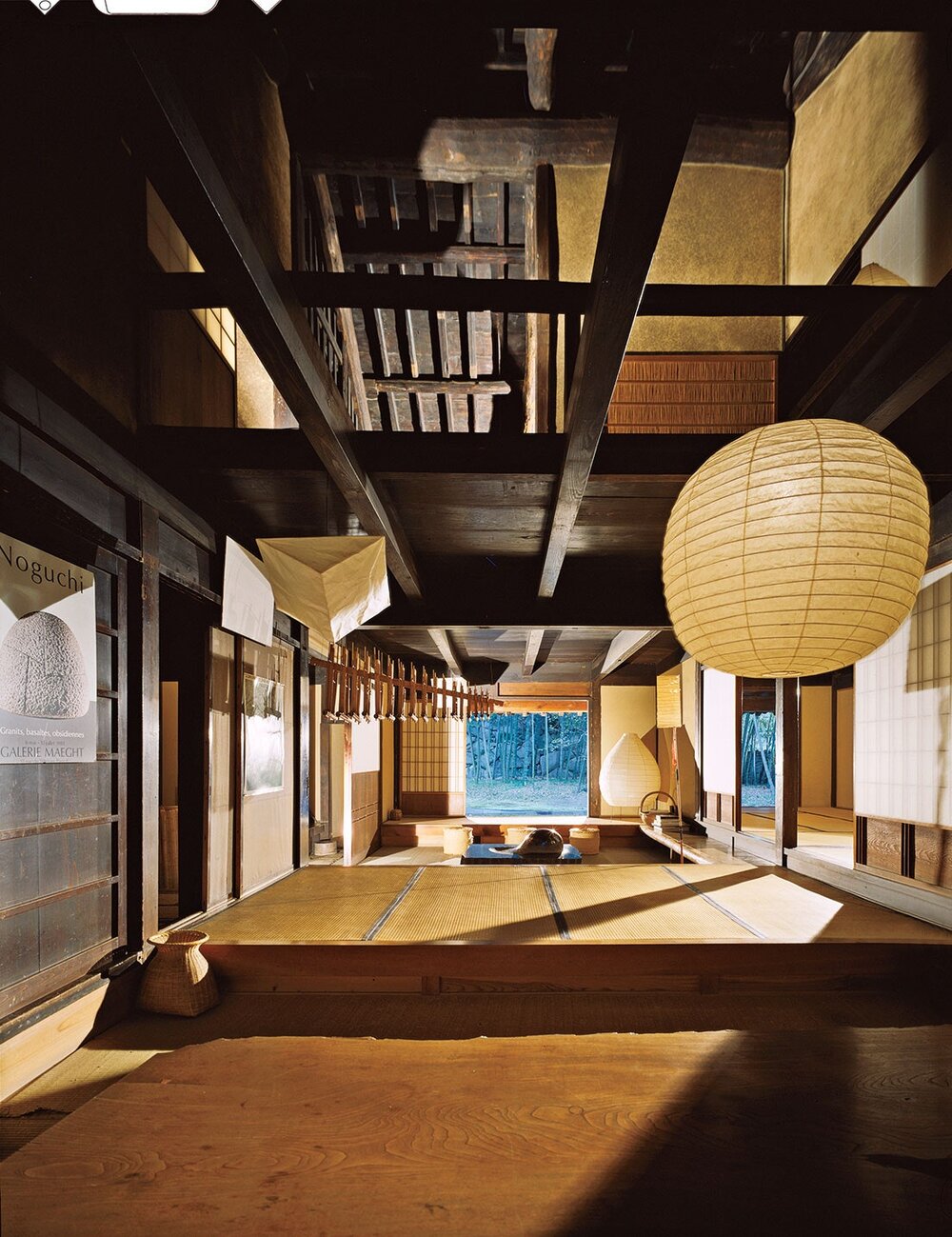  Akari in the living room of Isamu Noguchi’s residence on Shikoku island. Source:  Architectural Digest  
