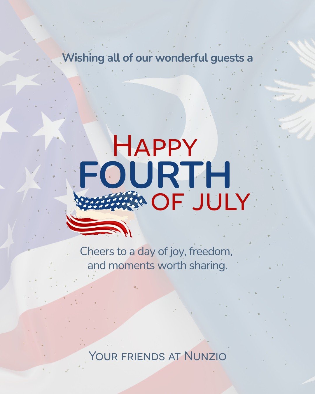 Wishing all of our wonderful guests a very Happy 4th of July.
Here&rsquo;s to a day filled with good food, joyful moments, and the freedom to celebrate with the ones you love.

Your friends at Nunzio

.
.
.
#nunziohhi #4thofjuly #independenceday #cel