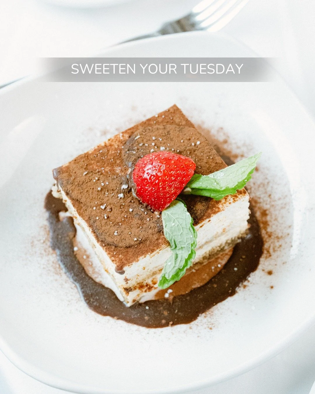 Who says desserts are only for the weekend? 
Our Tiramisu Caff&egrave; Napoletano is here to make your Tuesday a little sweeter... layers of mascarpone, ladyfingers, and espresso coffee, crafted the authentic Italian way.
