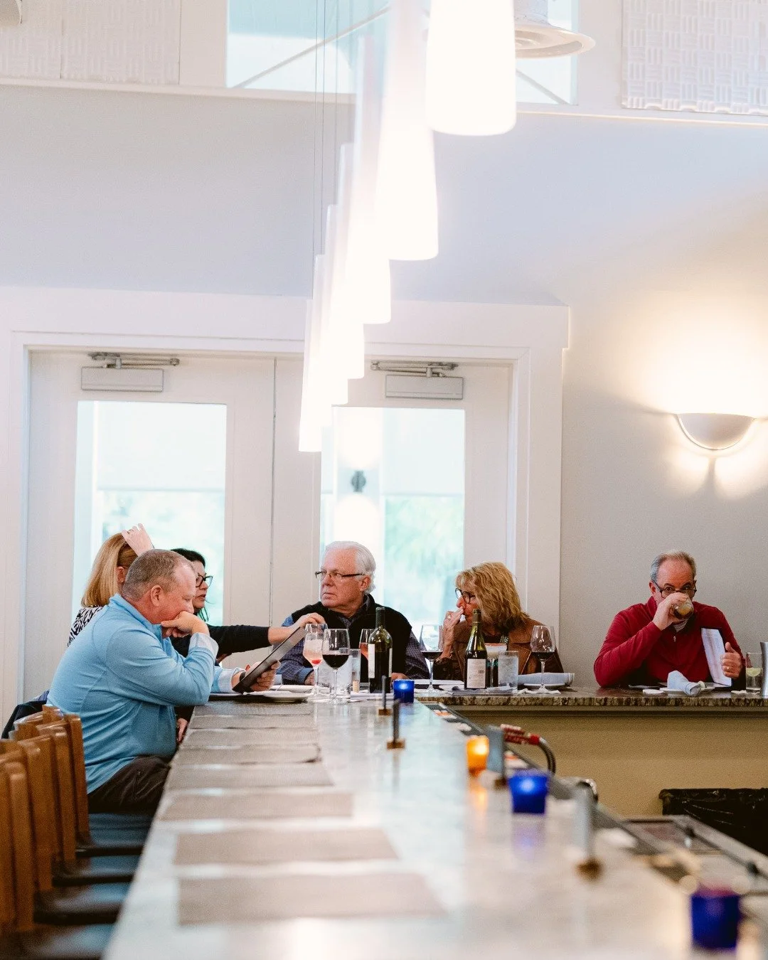 Wine at the table, and conversations that last...