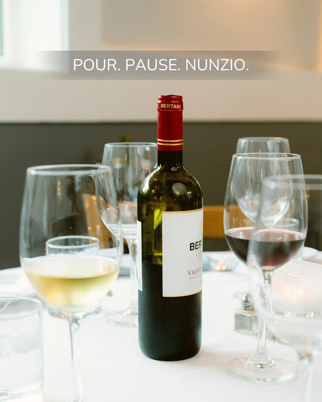 A glass of wine always finds its moment here...