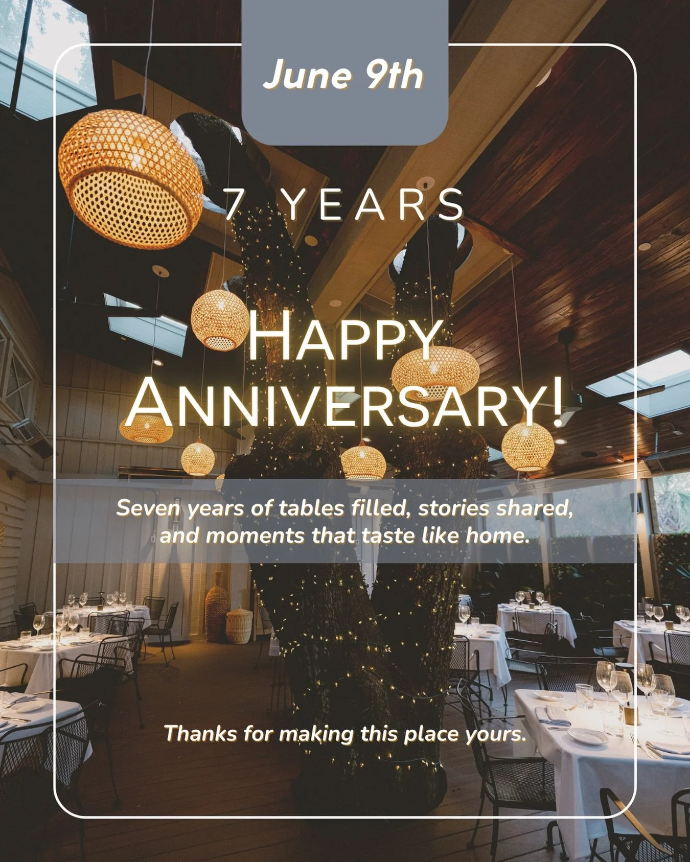 Seven years. Thousands of plates. Countless conversations over wine and laughter. We&rsquo;re grateful for every single one of you who&rsquo;ve sat at our table. Happy anniversary, Nunzio&rsquo;s.

Thanks for every shared moment!
