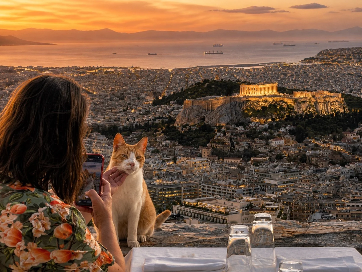 Dinner Above Athens