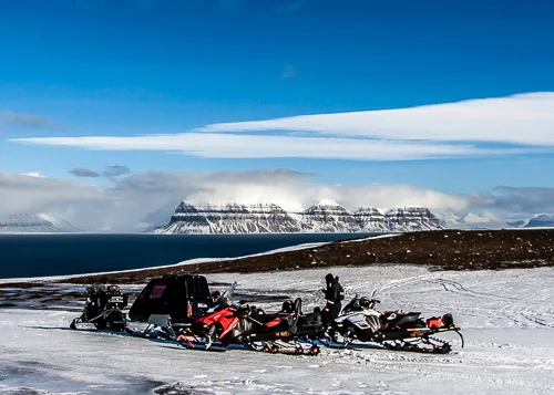 Snowmobile to Elveneset, Svalbard 15.-19. April 2018