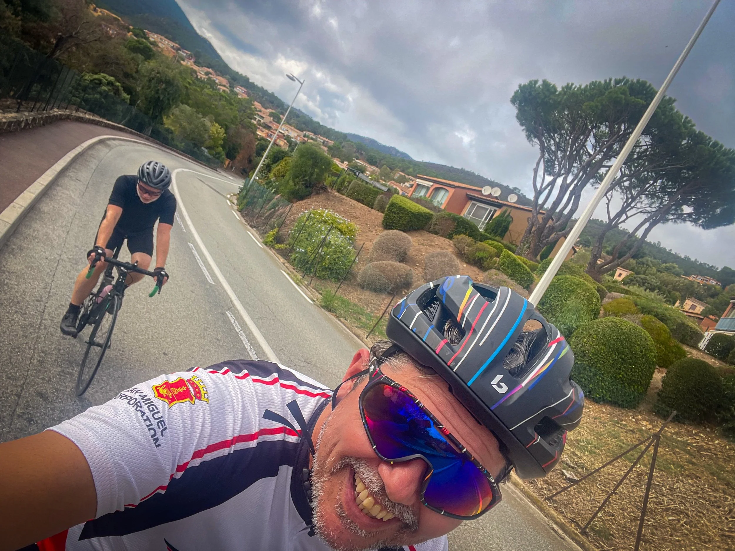 Cycling west along the Riviera