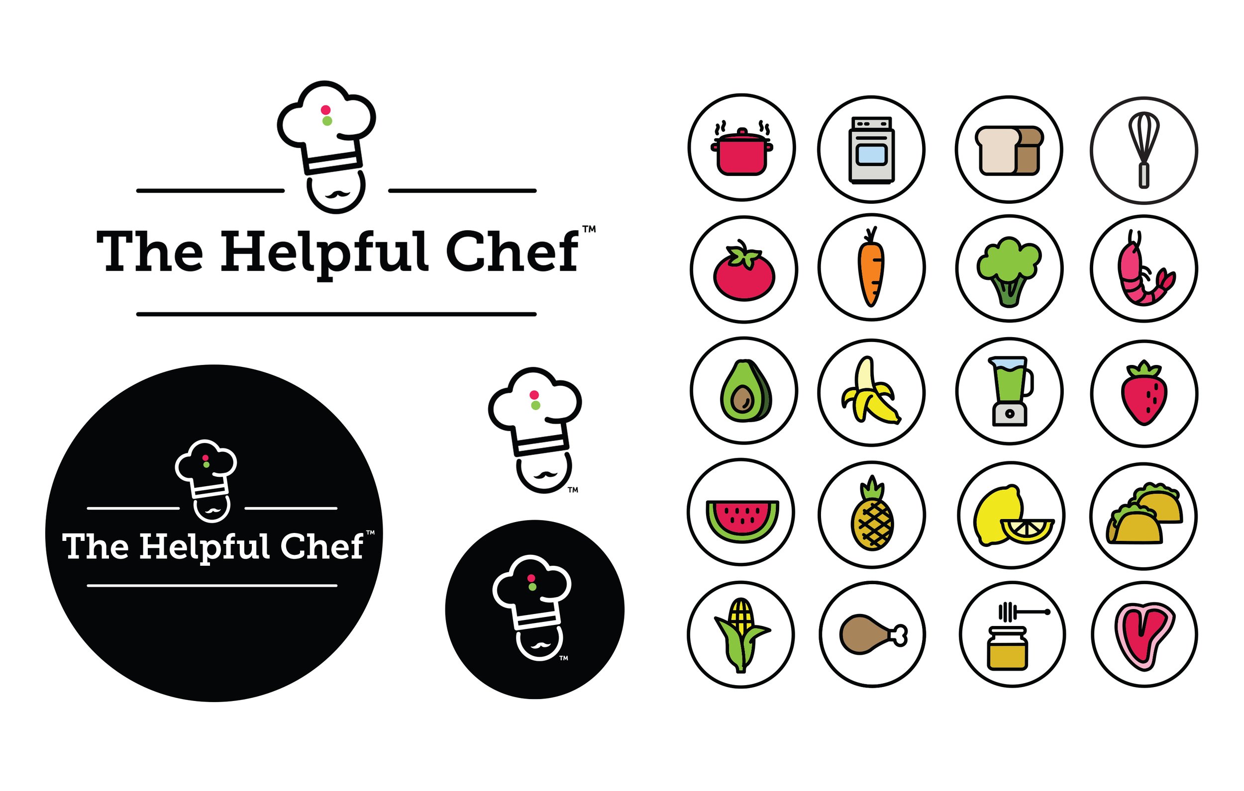 The Helpful Chef Logos and Icons