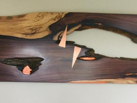 Spalted Bolivian Rosewood Wall Art