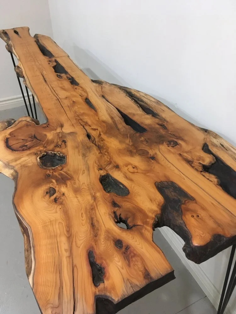 Scottish Yew Console Table