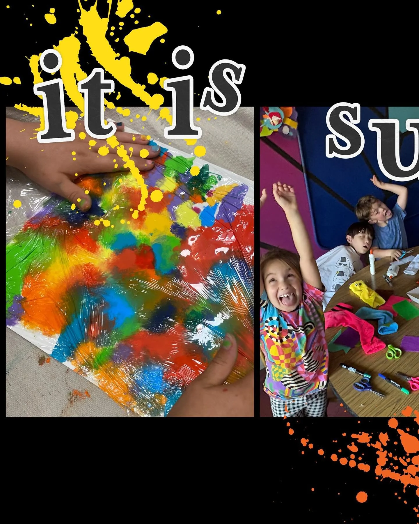 How does each week get more colorful than the last!? ❤️🧡💛💚🩵💜

This week we explored the intersection of visual and performing arts, as well as tackled the behemoth that is Painting Week! We may have gouache under our fingernails and our socks ha