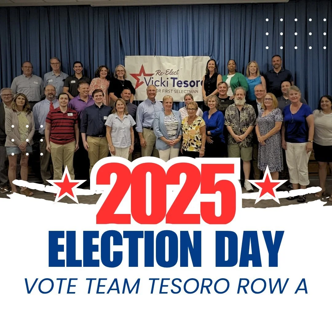 Today is the day.
Your voice matters in this election.

Vote for leadership that listens, tells the truth, and puts Trumbull first. Vote for Vicki Tesoro and the full Team Tesoro on Row A.

Find your polling place here: https://portaldir.ct.gov/sots/