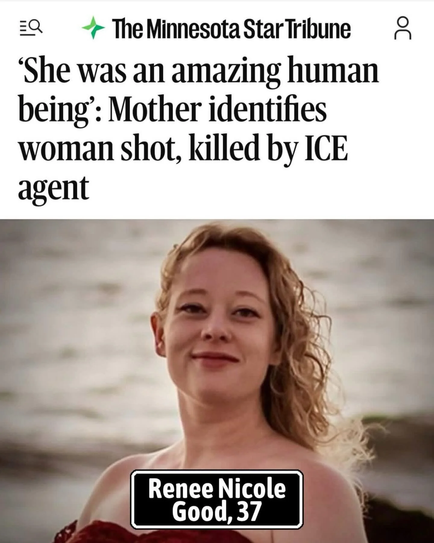 We are horrified by today&rsquo;s shooting of 37-year-old Minnesota resident Renee Good. Our country has to do better to prevent this kind of violence and protect one another.
