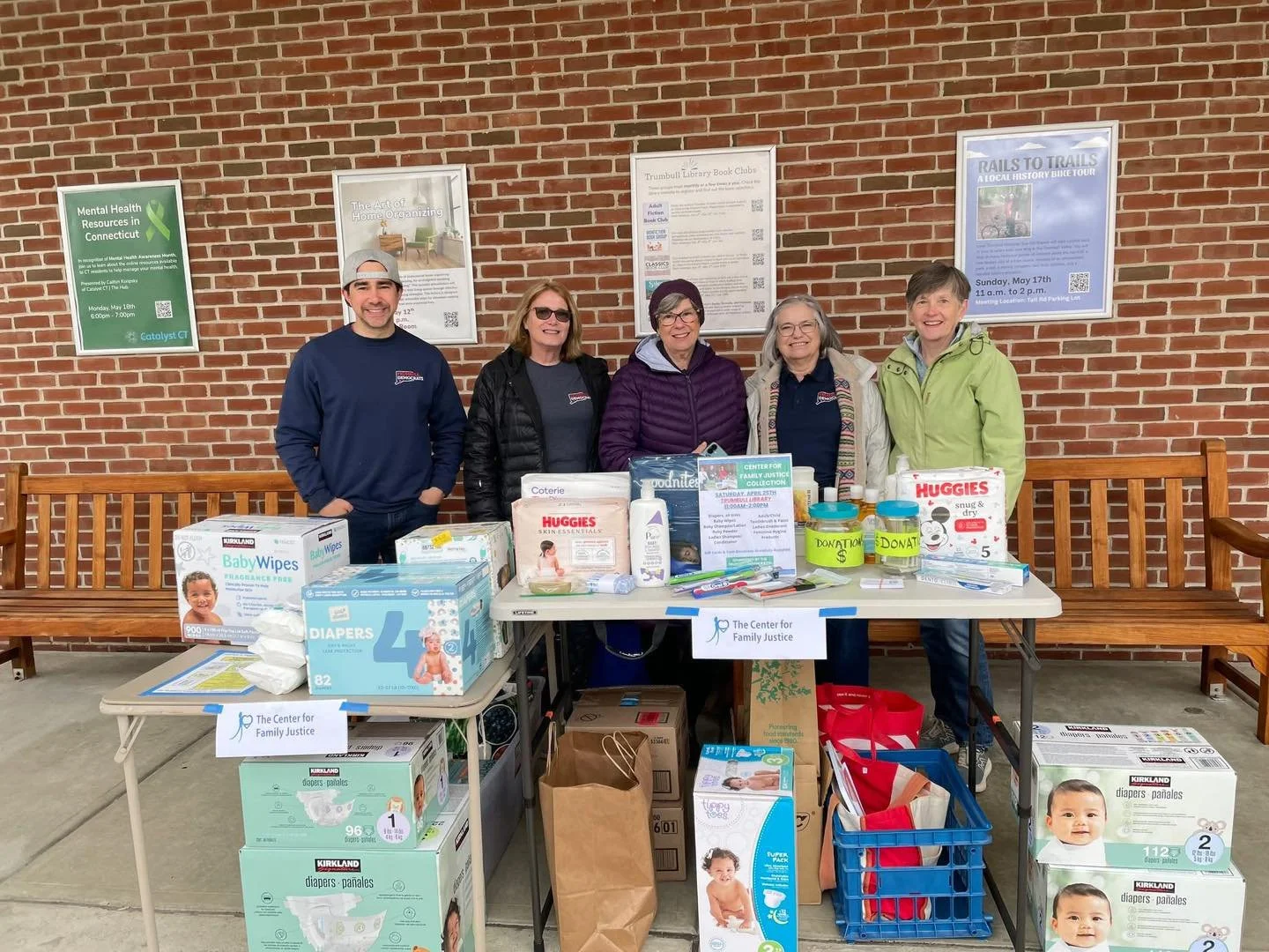 Thanks to everyone who helped with our diaper drive for The Center for Family Justice today!