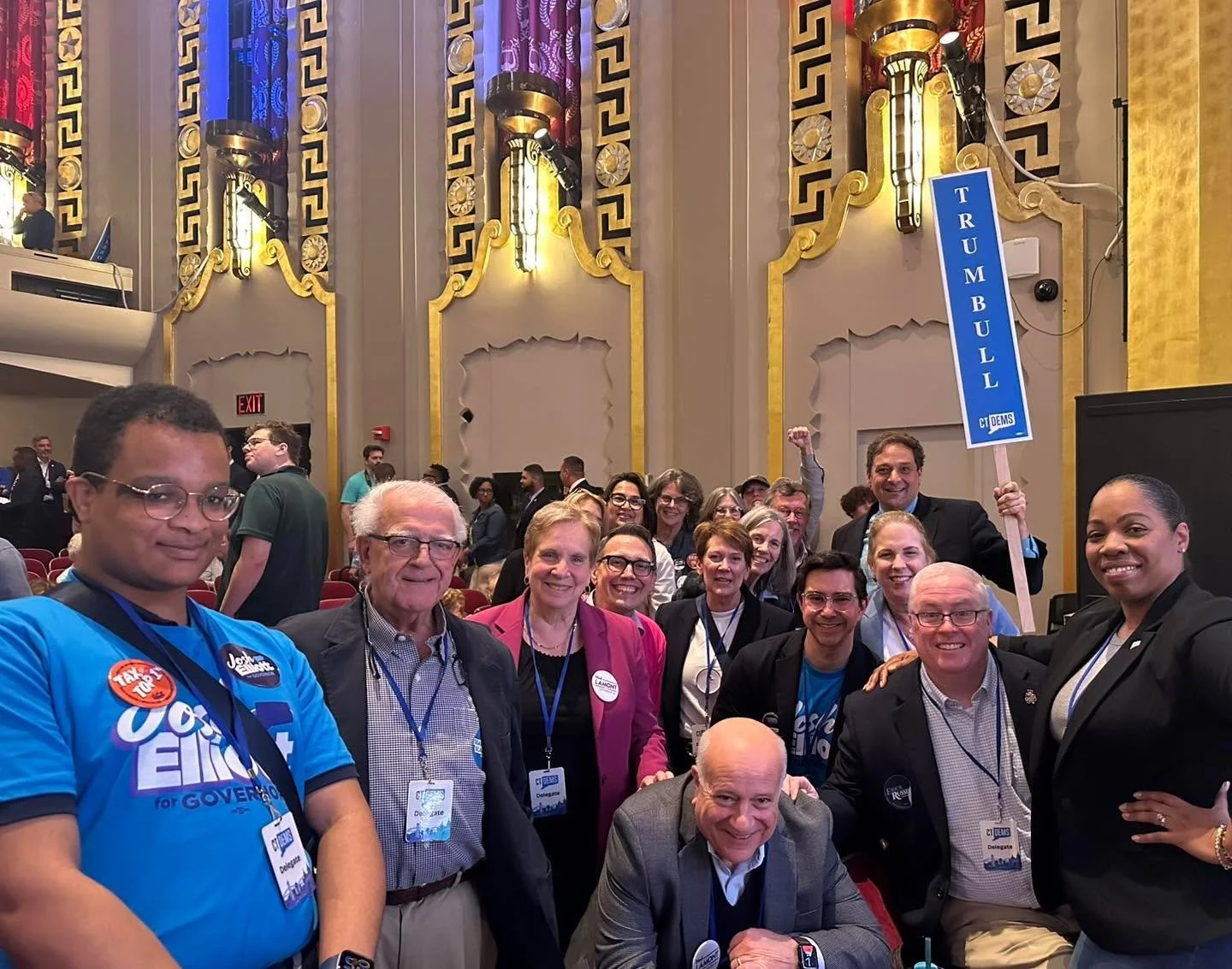 Trumbull Democrats headed to Hartford this weekend to endorse candidates for the Constitutional offices! It&rsquo;s always great to be with fellow CT Democrats.