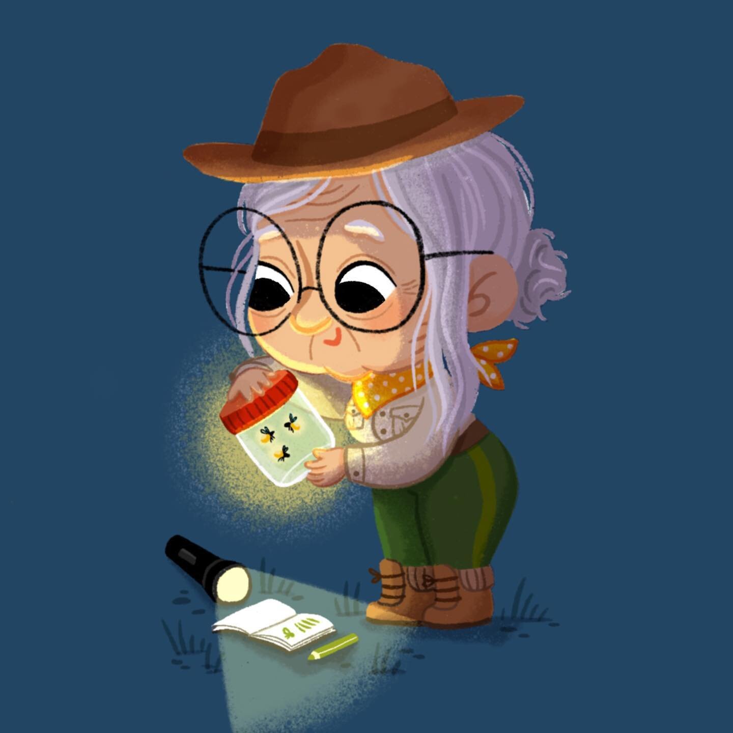 CHARACTER STUDY from a while ago ... SWIPE for more  #exploring #naturelover #adventureisoutthere #hiking #thegreatoutdoors #gonesquatching #intothewoods #grandma #scientist #wildlifeenthusiast