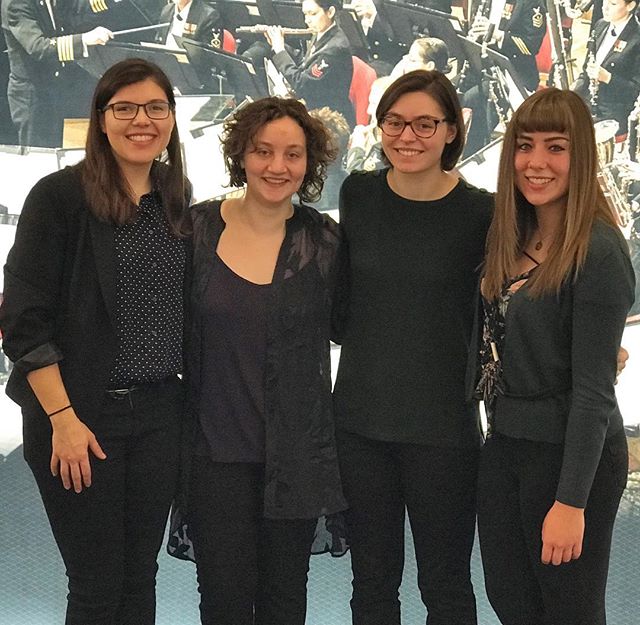 Had a great time performing with these 3 ladies at the International Navy Saxophone Symposium! It was such a delight performing 3 quartet pieces by women composers- if you want to check them out, here&rsquo;s a list of our set

Jennifer Higdon- &ldqu