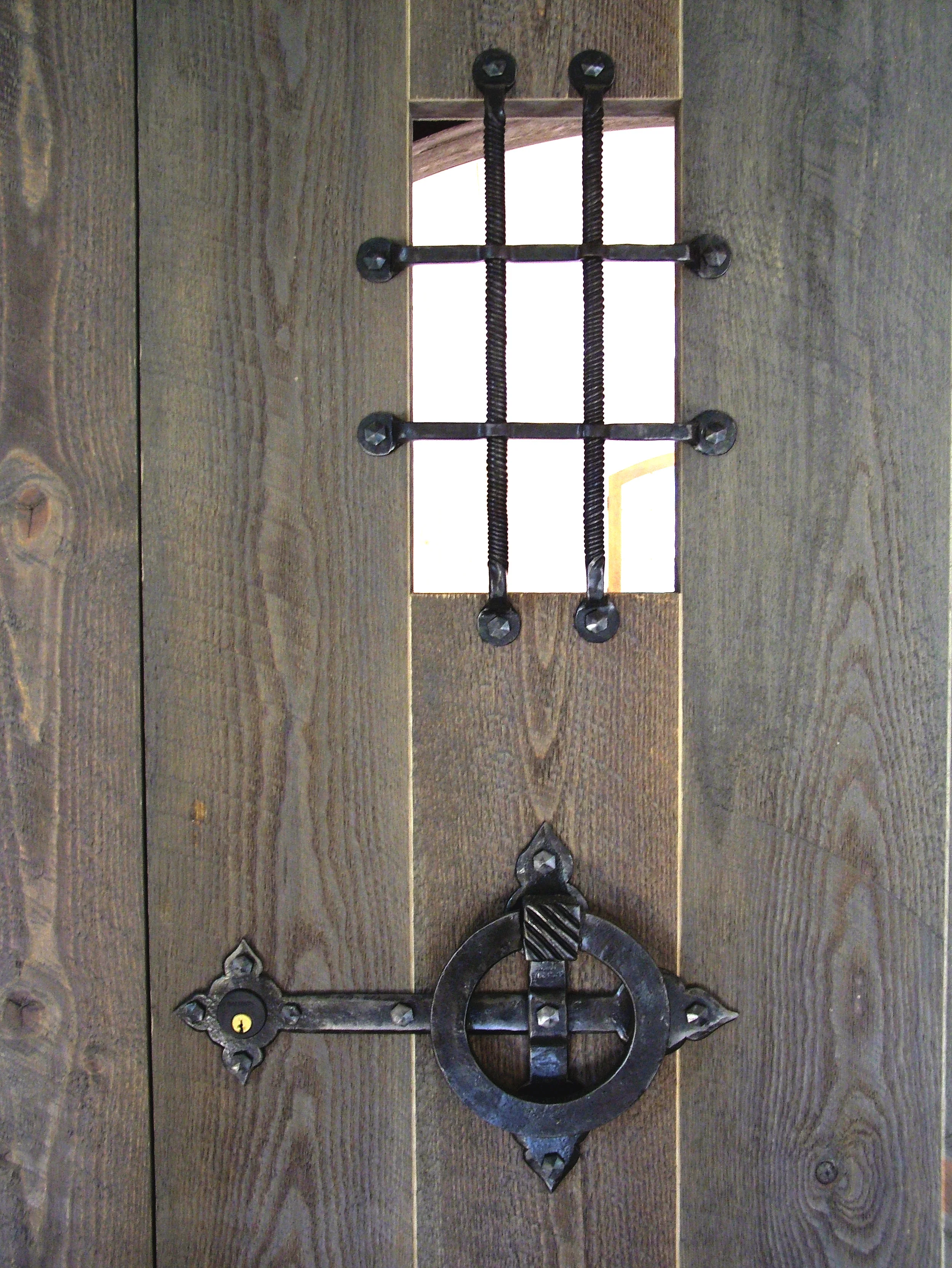 Latch and Grille Installed on Office Door