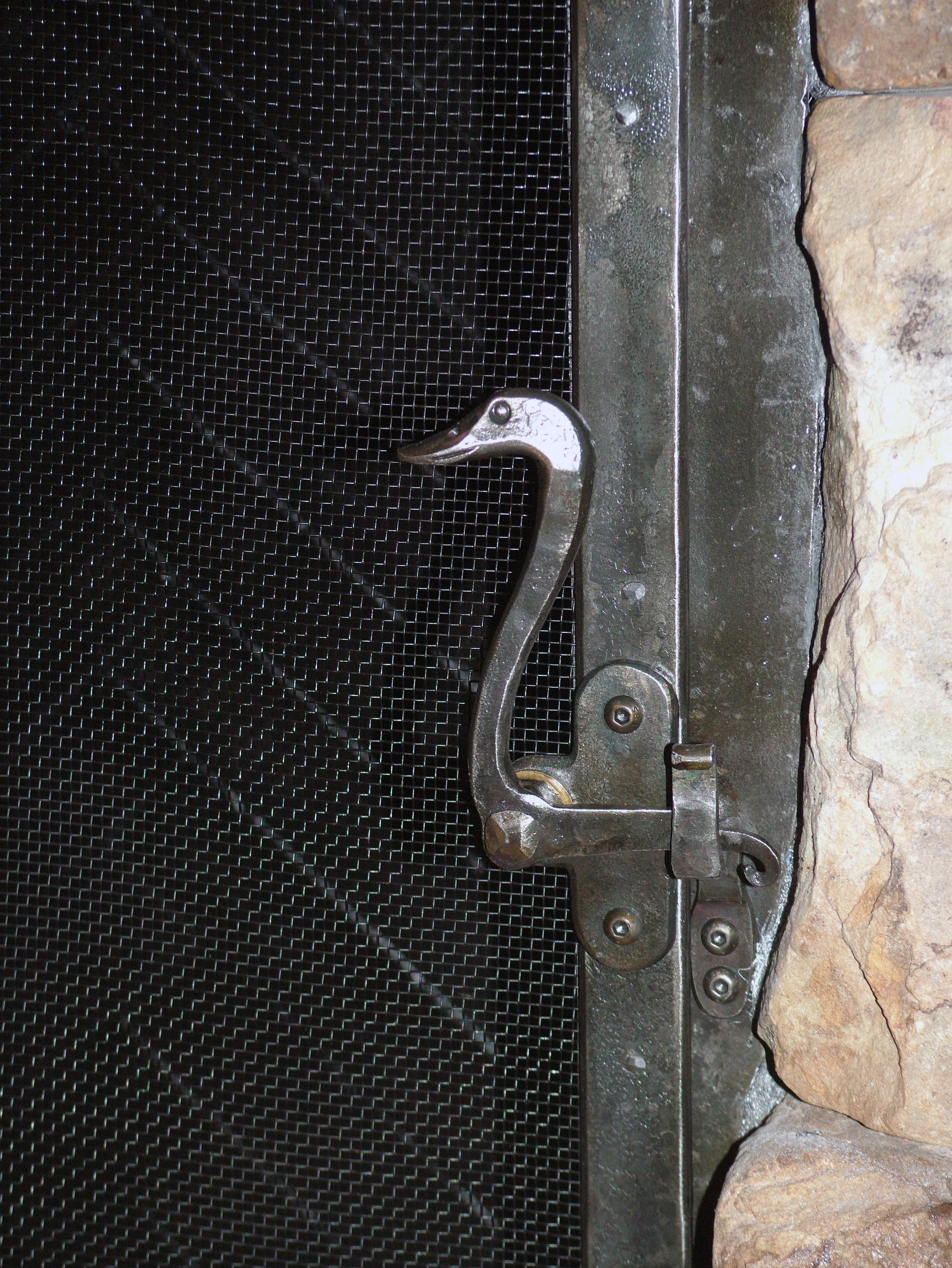 Bird Handle Latch for Tack Room Screen