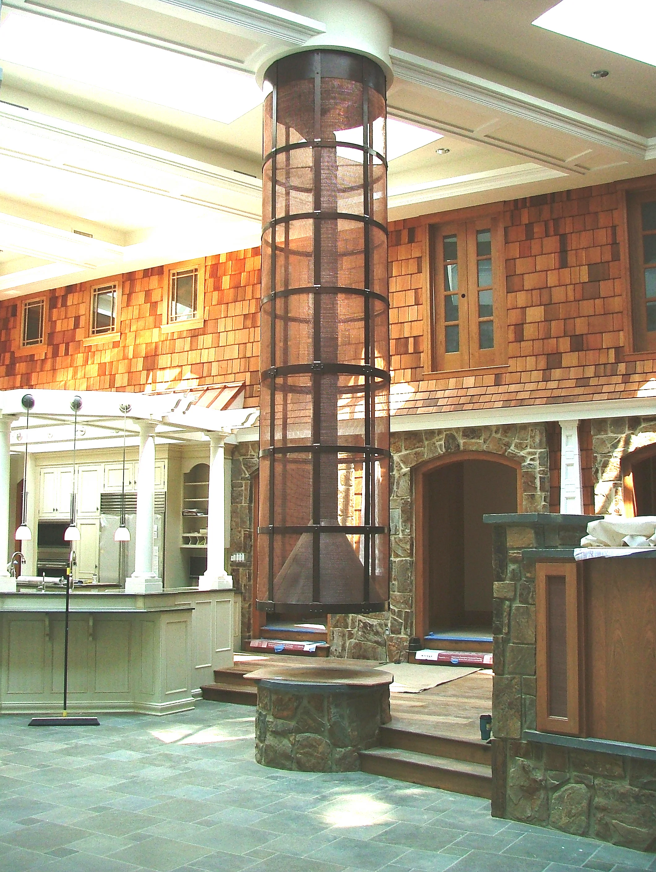 Hanging Fireplace Flue