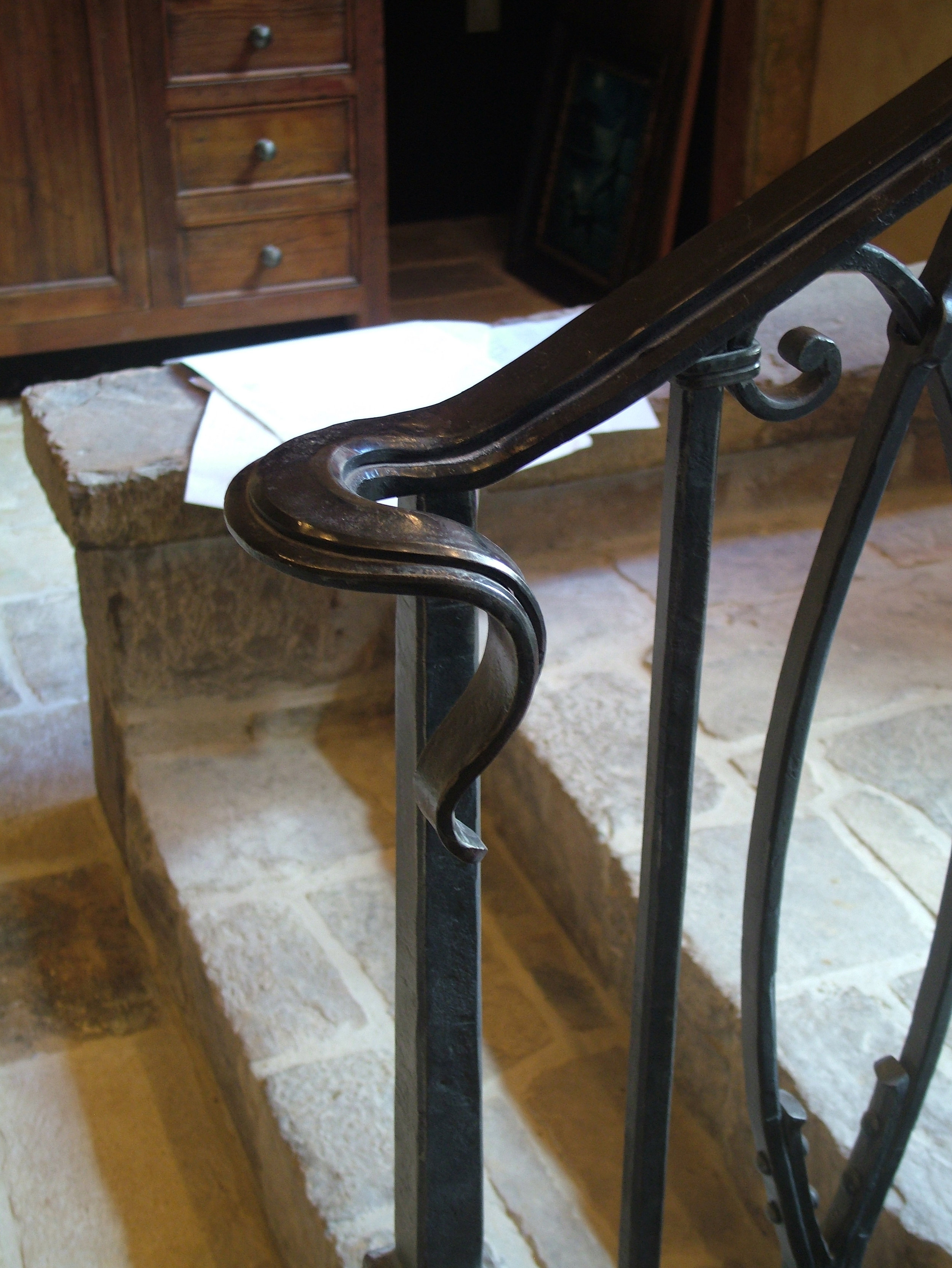 Detail of Wine Cellar Railing