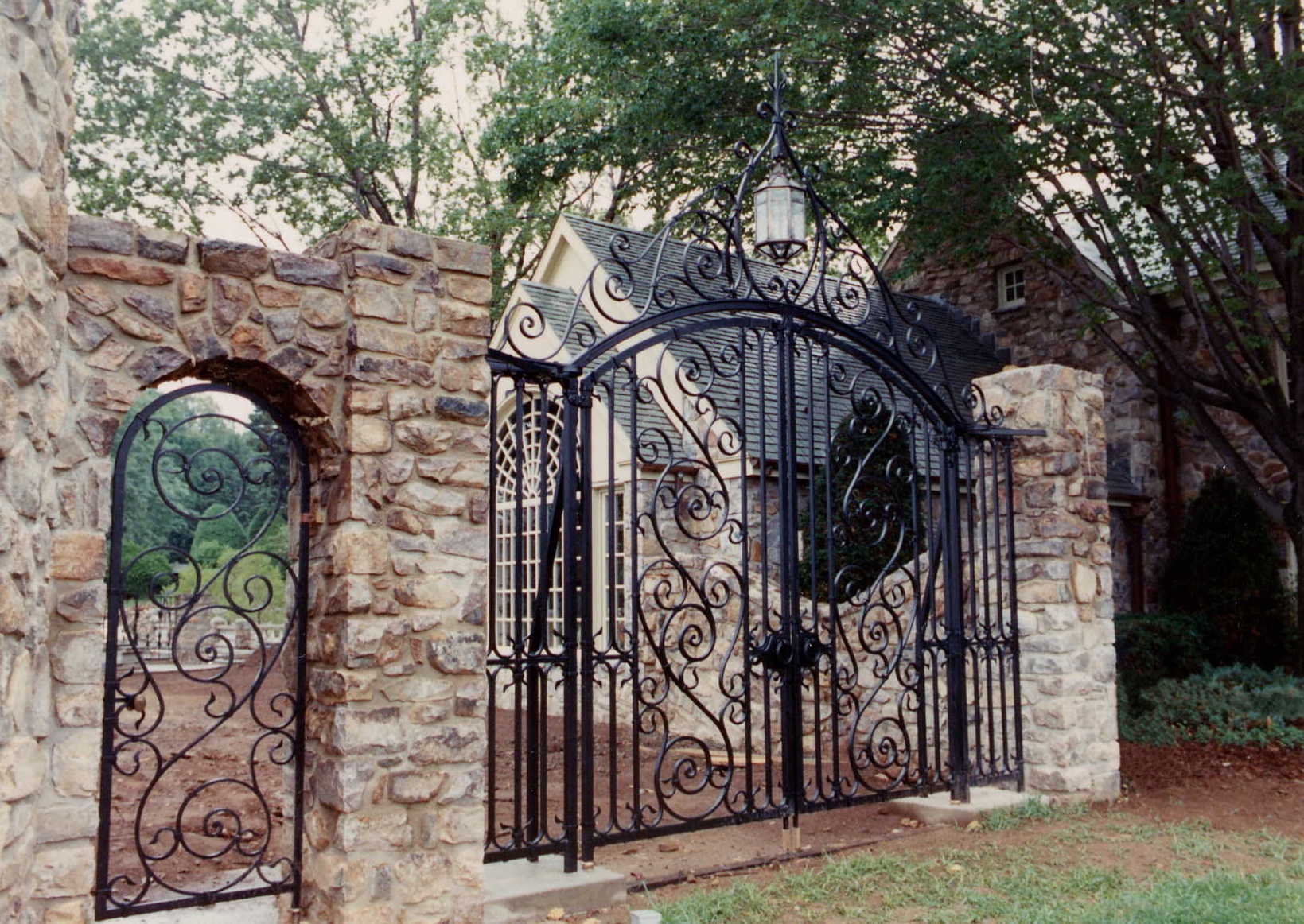 Garden Gates and Lantern