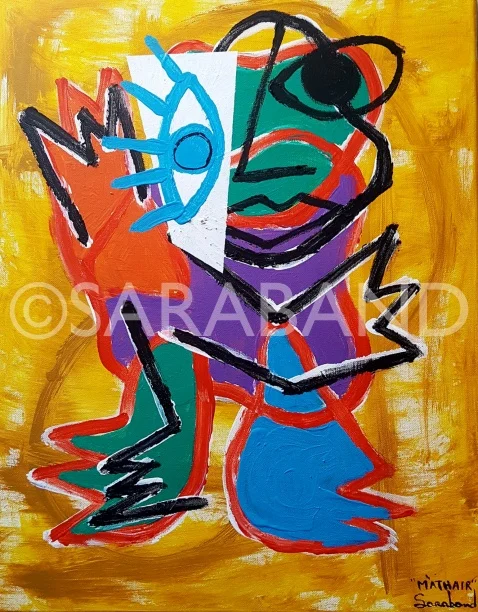 “MÀTHAIR” - 50x40cm, acrylic on canvas - (SOLD)