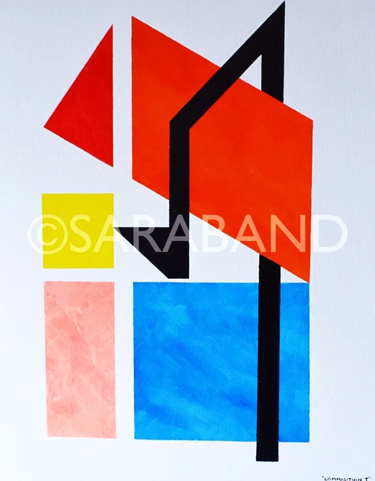 “COMPOSITION I” - 50x40cm, acrylic on canvas - £300
