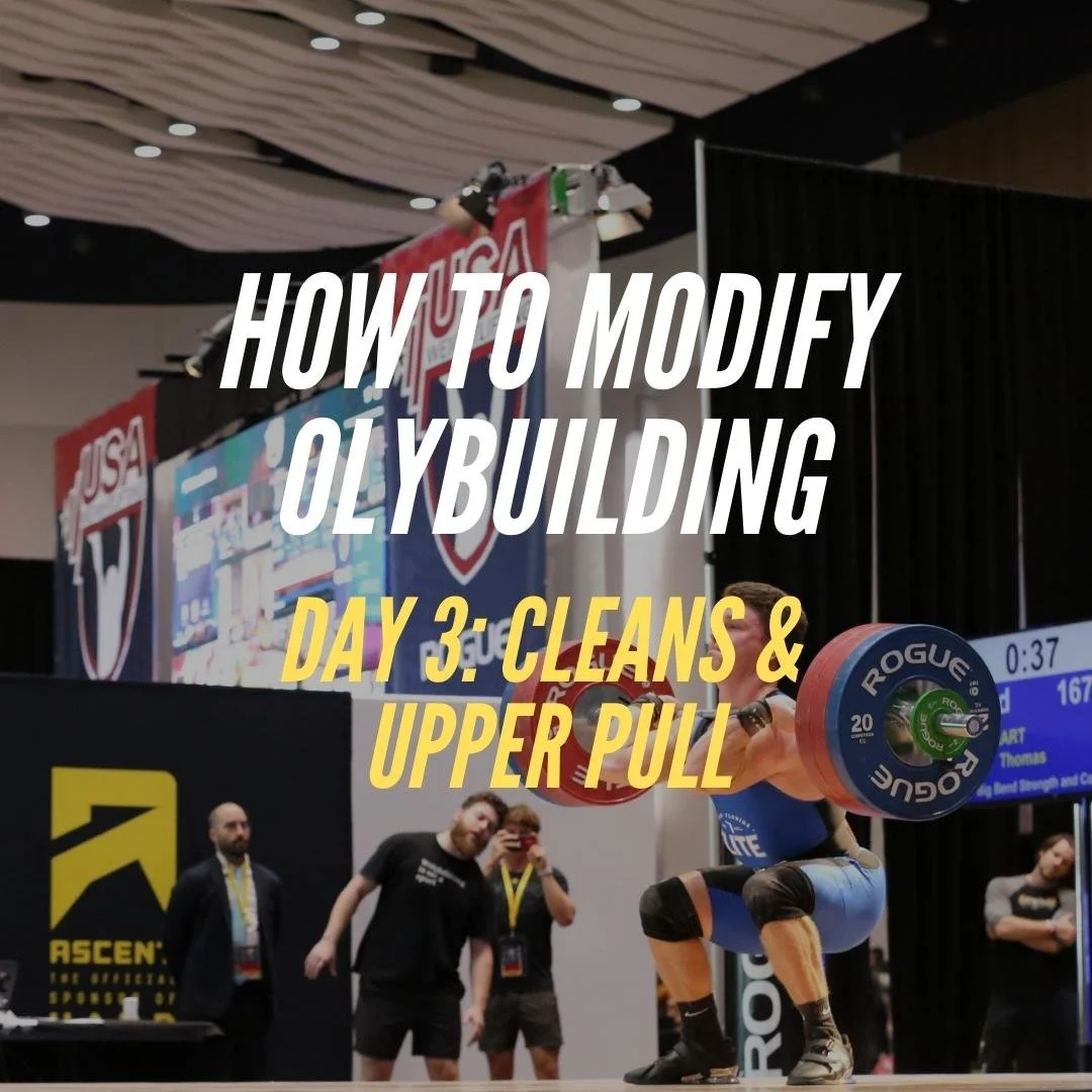 How To Modify Day 3: Cleans, Legs, and Upper Pull