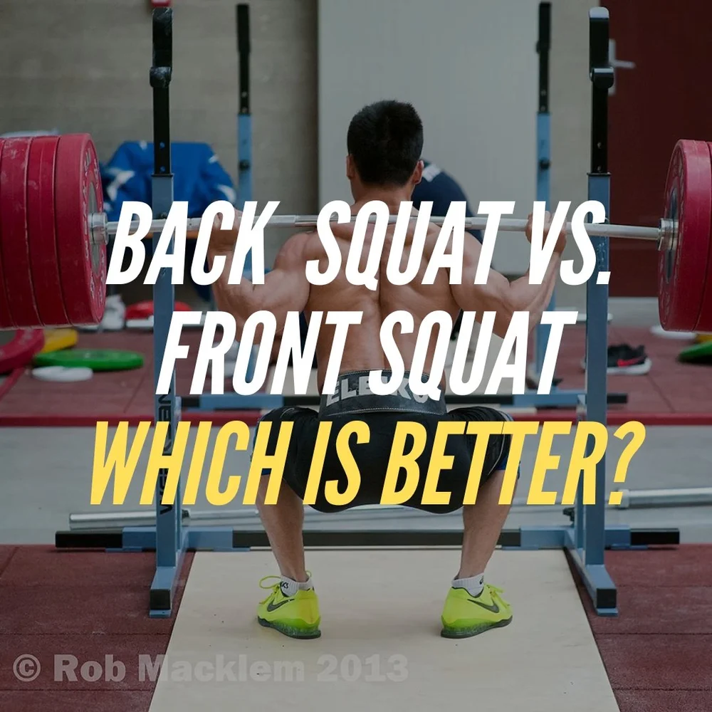 Back Squat Vs Front Squat