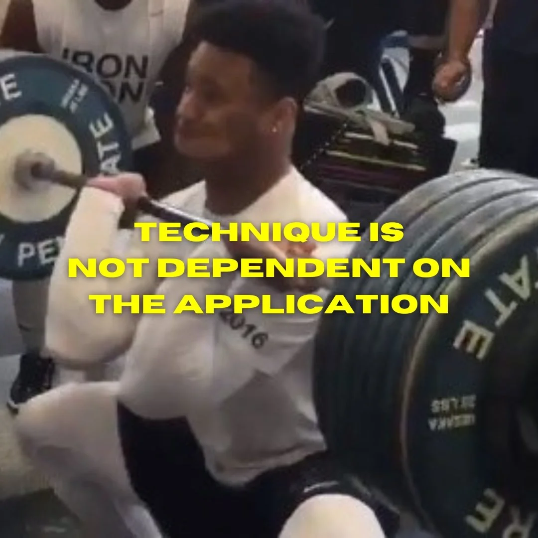Good Technique Is Not Dependent On The Application