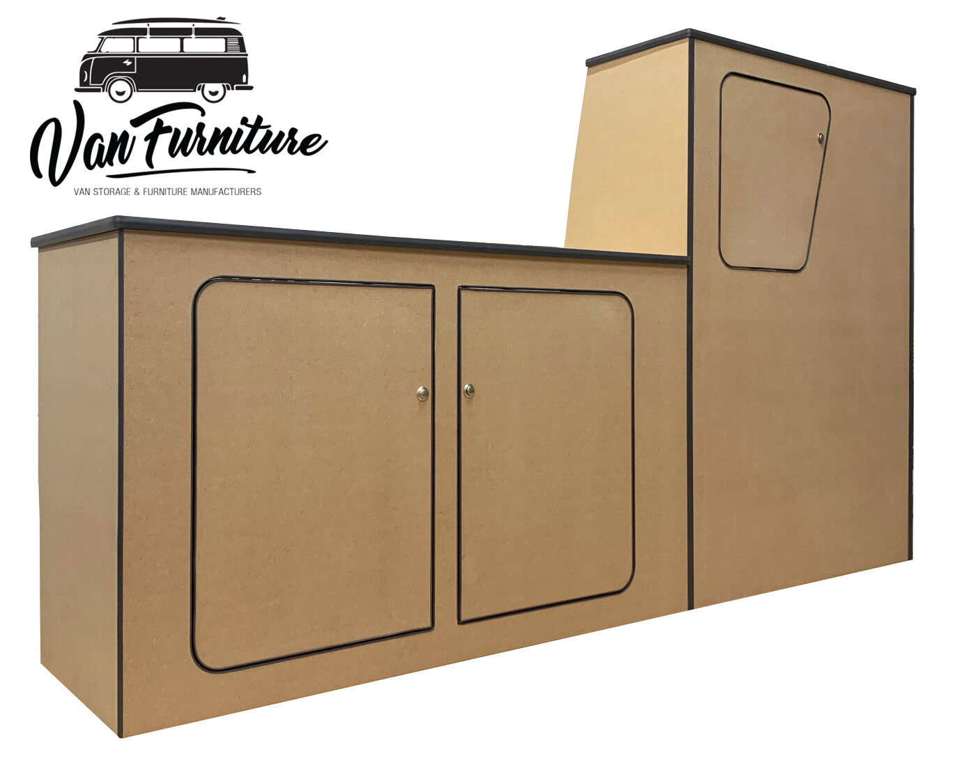 Budget Mdf Side Kitchen Kits Vw T5 T6 Camper Van Interior Kits Low Cost Self Build Camper Vans Van Furniture