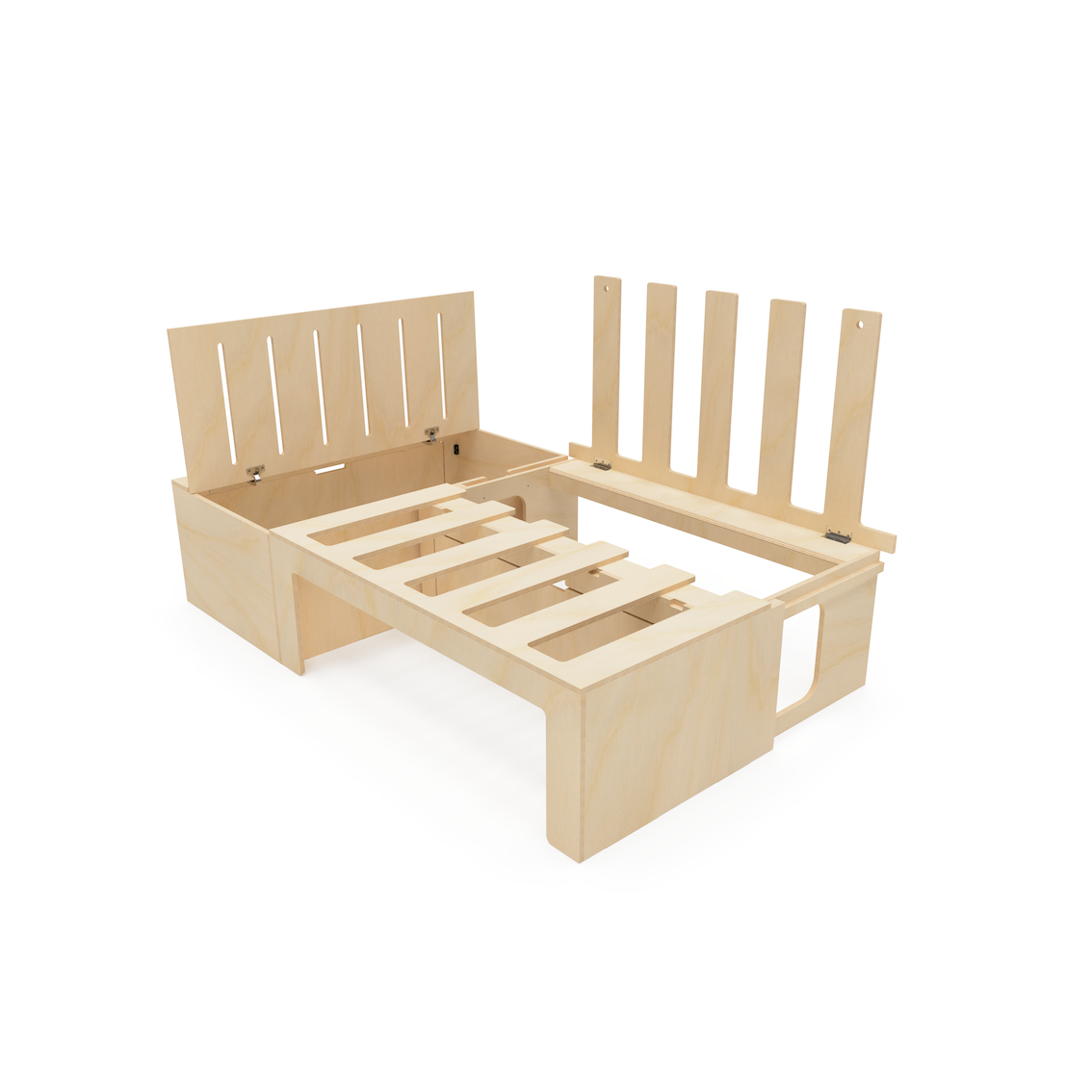 VanFurniture.co.uk unique L shaped camper van bed made from high