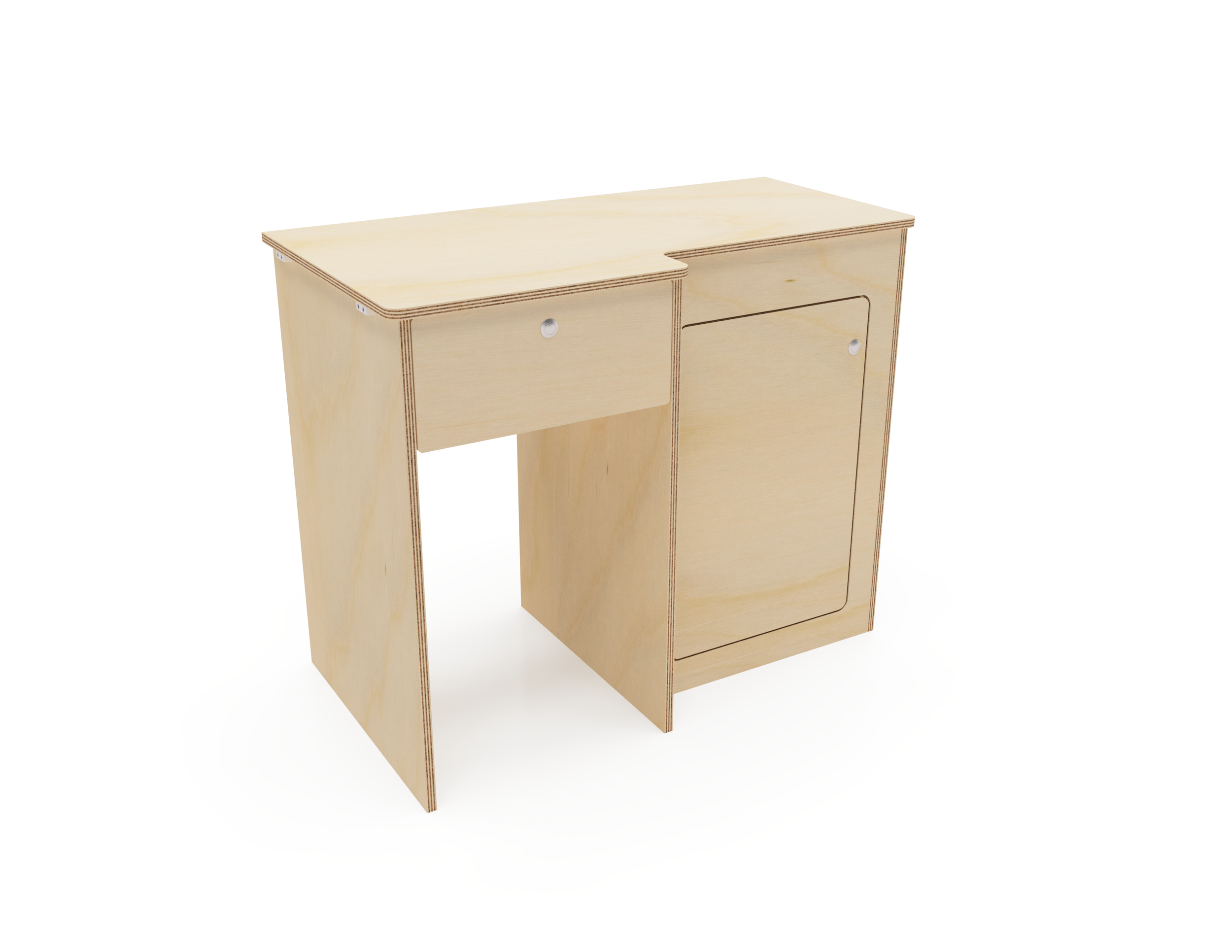 Plain Ply Fridge Pod Cabinets 900mm