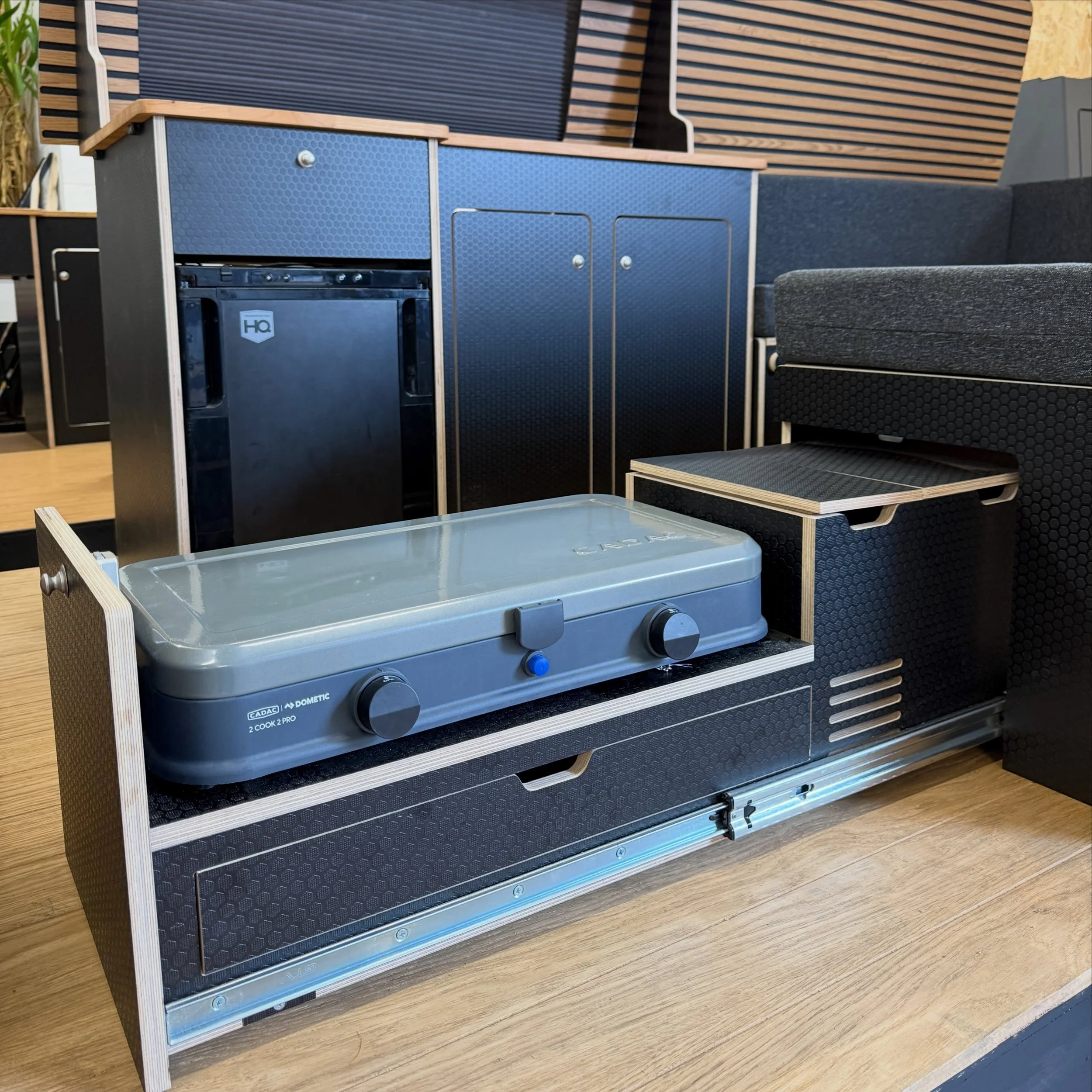 Cooking up a storm 🚐🍳

The Van Furniture Cooking Drawer &mdash; designed to make cooking on the road that little bit easier! 🙌🏼 And now available for the SWB U-Shape! 

Keep your cooking setup organised, accessible and ready for your next adventu