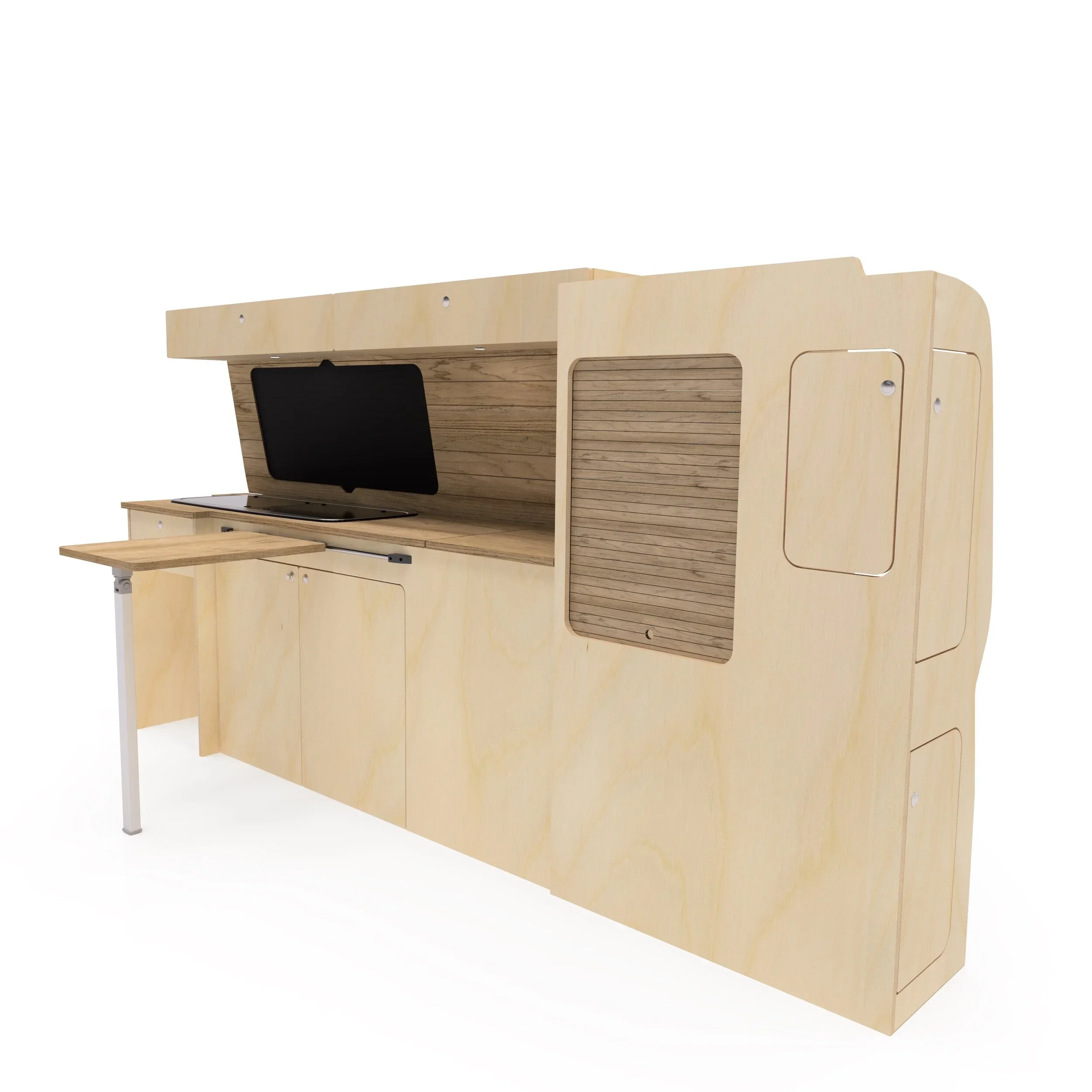 Plain Birch Ply Wardrobe Kitchen